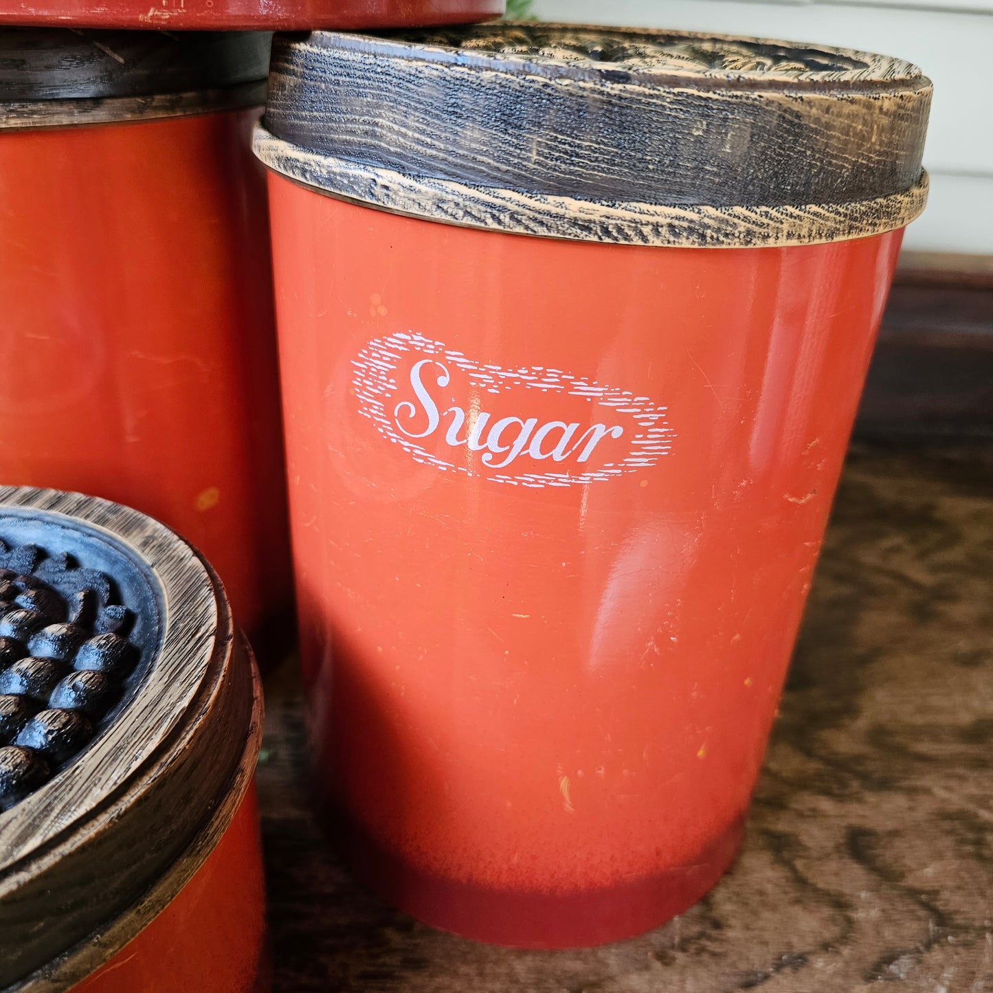 Set of (4) 1970 Woodbury Canisters