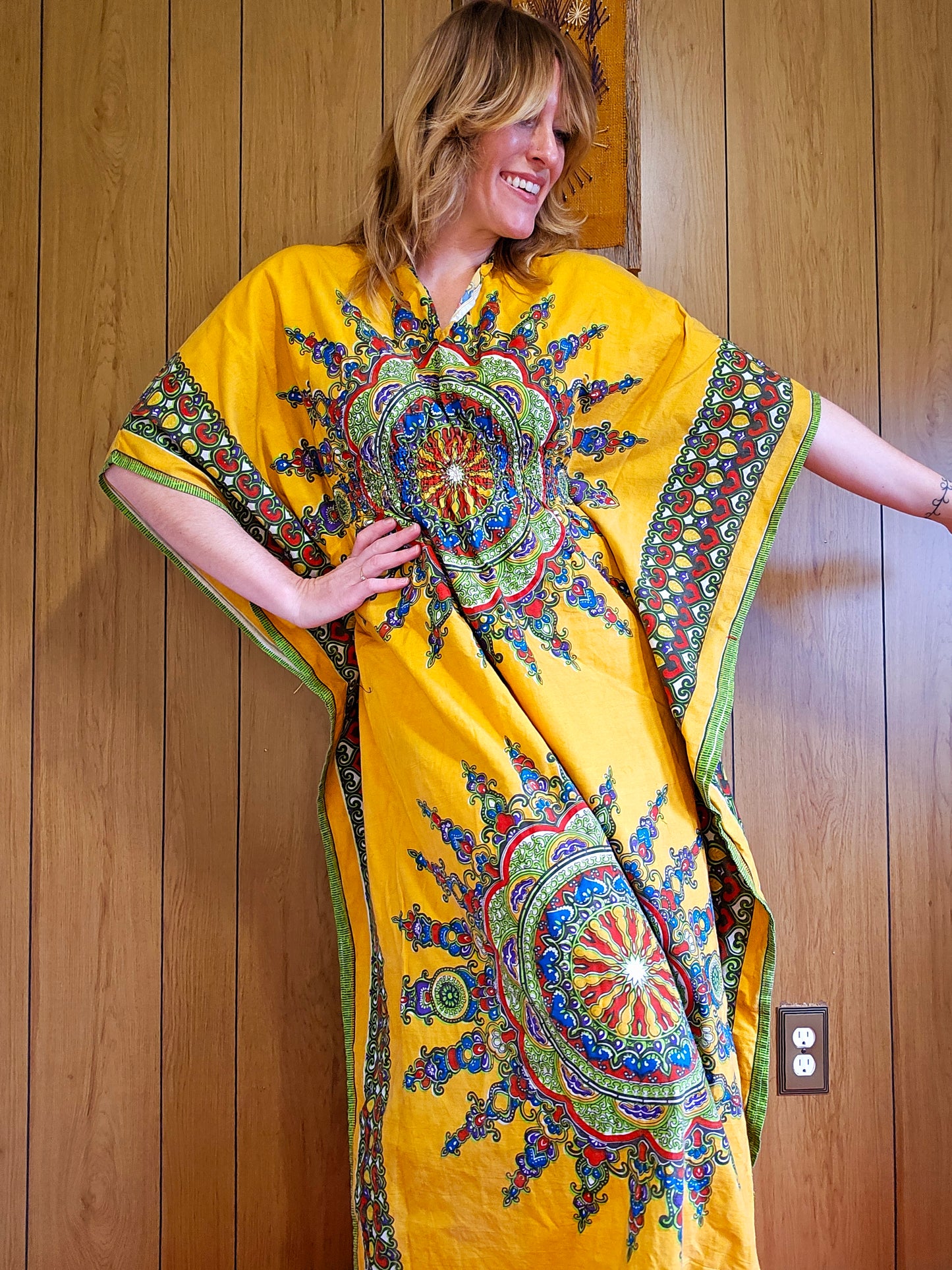60s/70s Kaftan Dress (S/M)