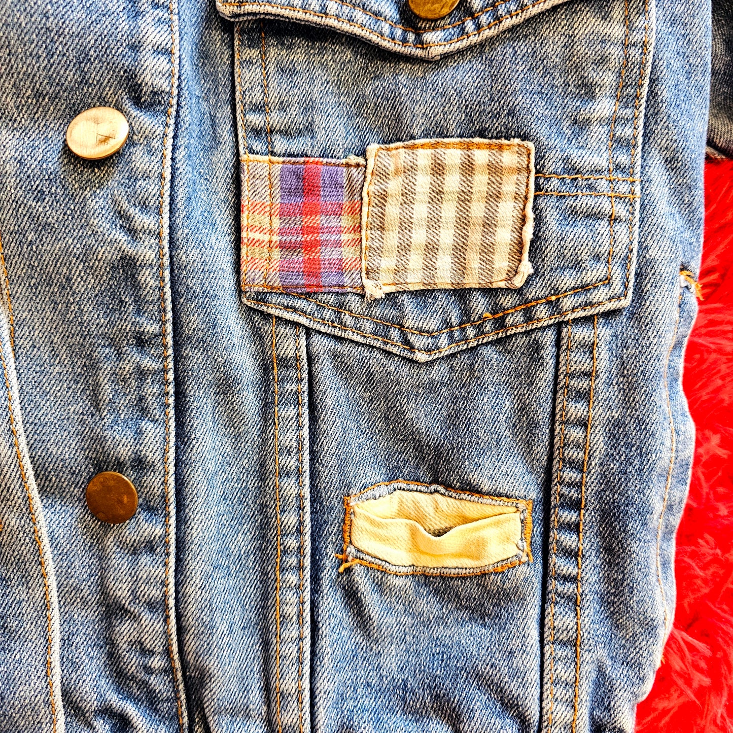 80s Brite N Sassy Jean Jacket (S/M)