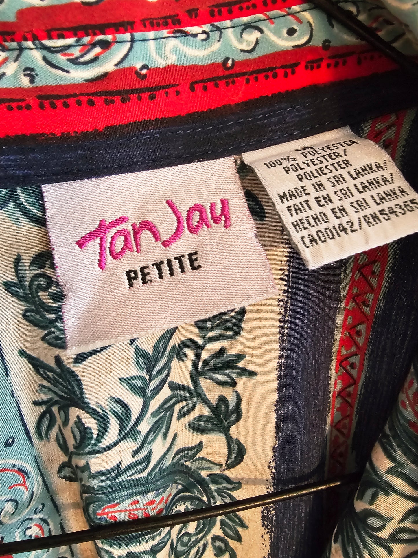 80s/90s TanJay Paisley Blouse (L)