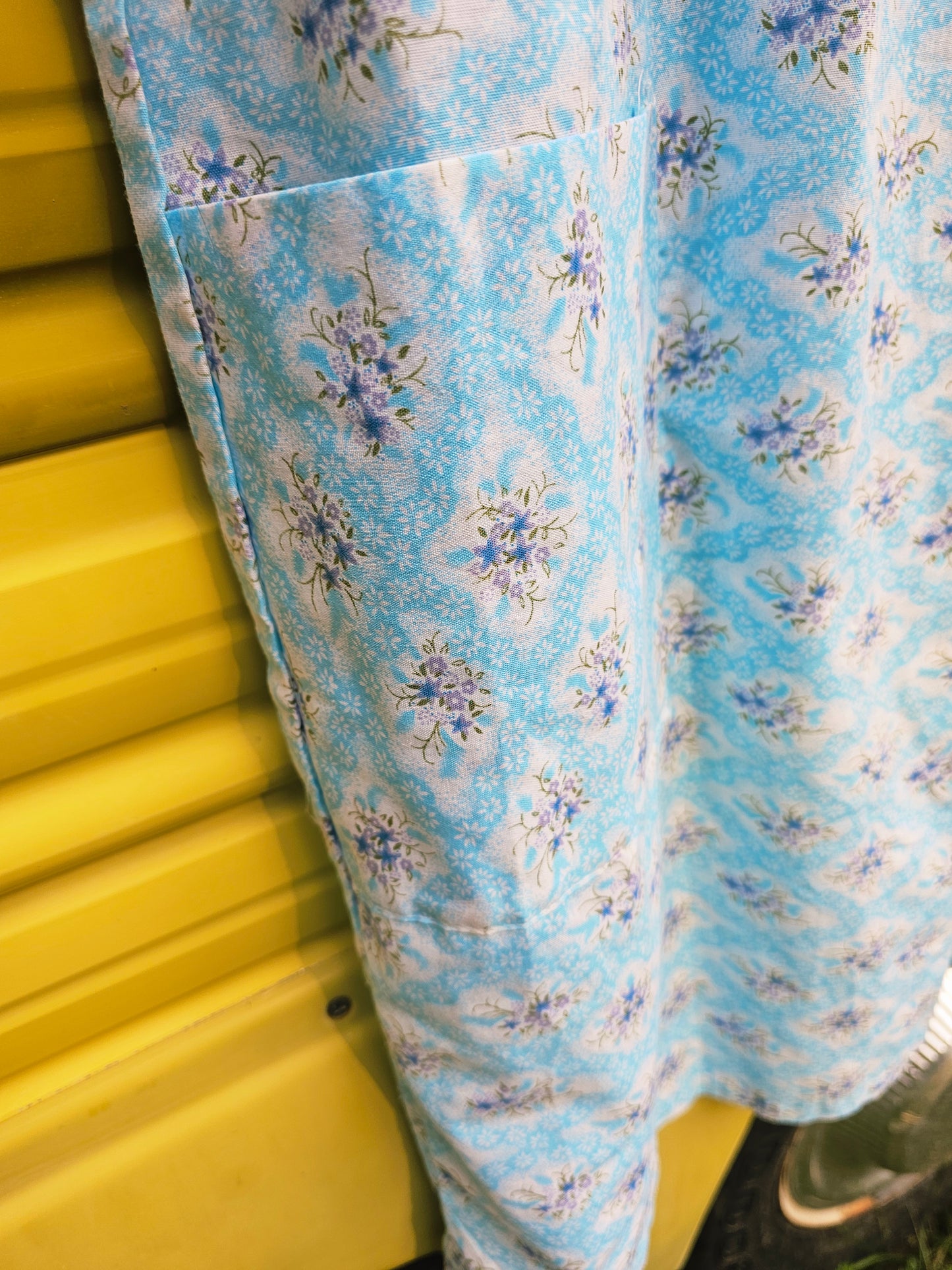 60s Blue Nightie/Sleep Dress (L)