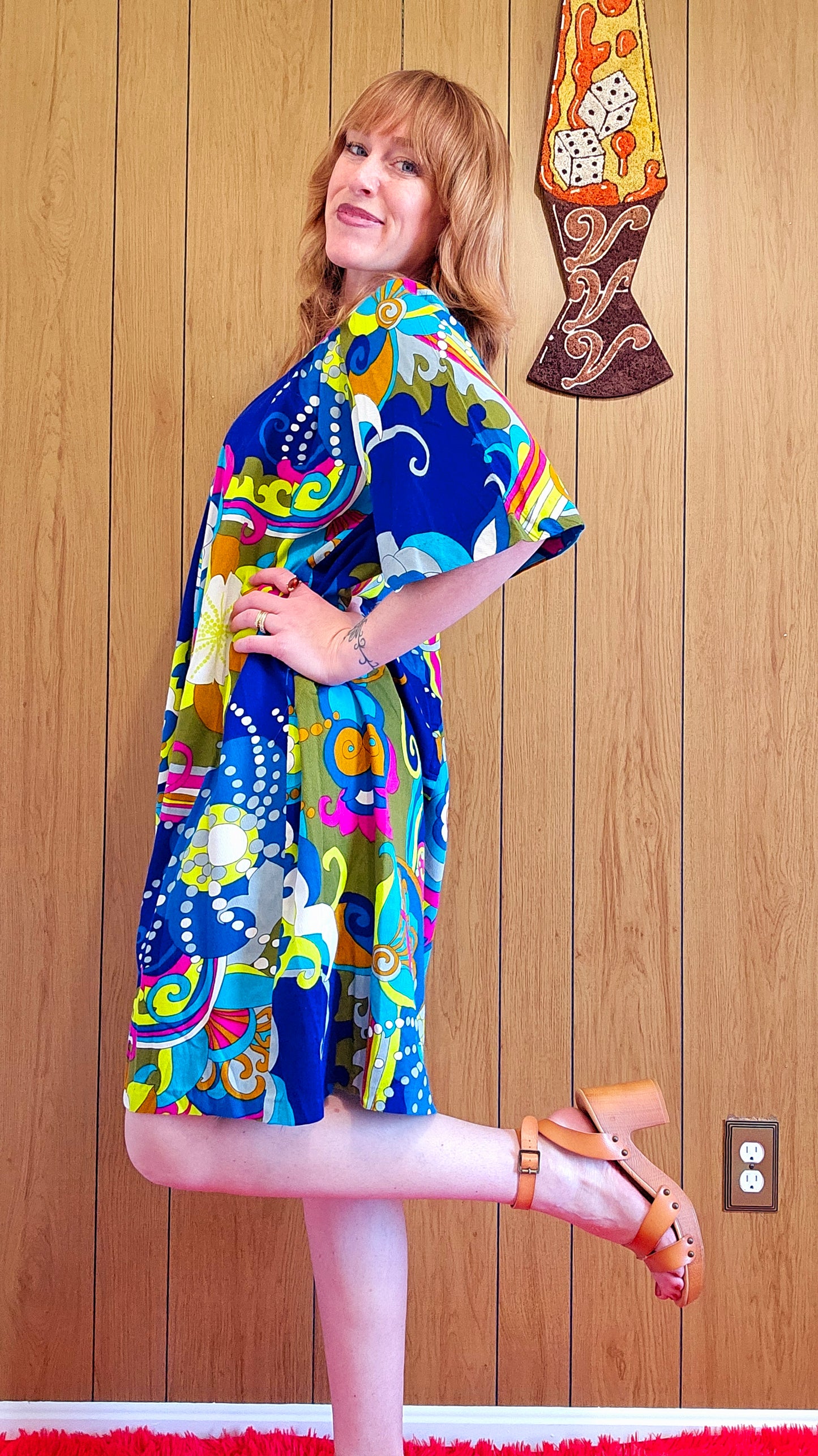 60s Royal Hawaiian Dress (XL)