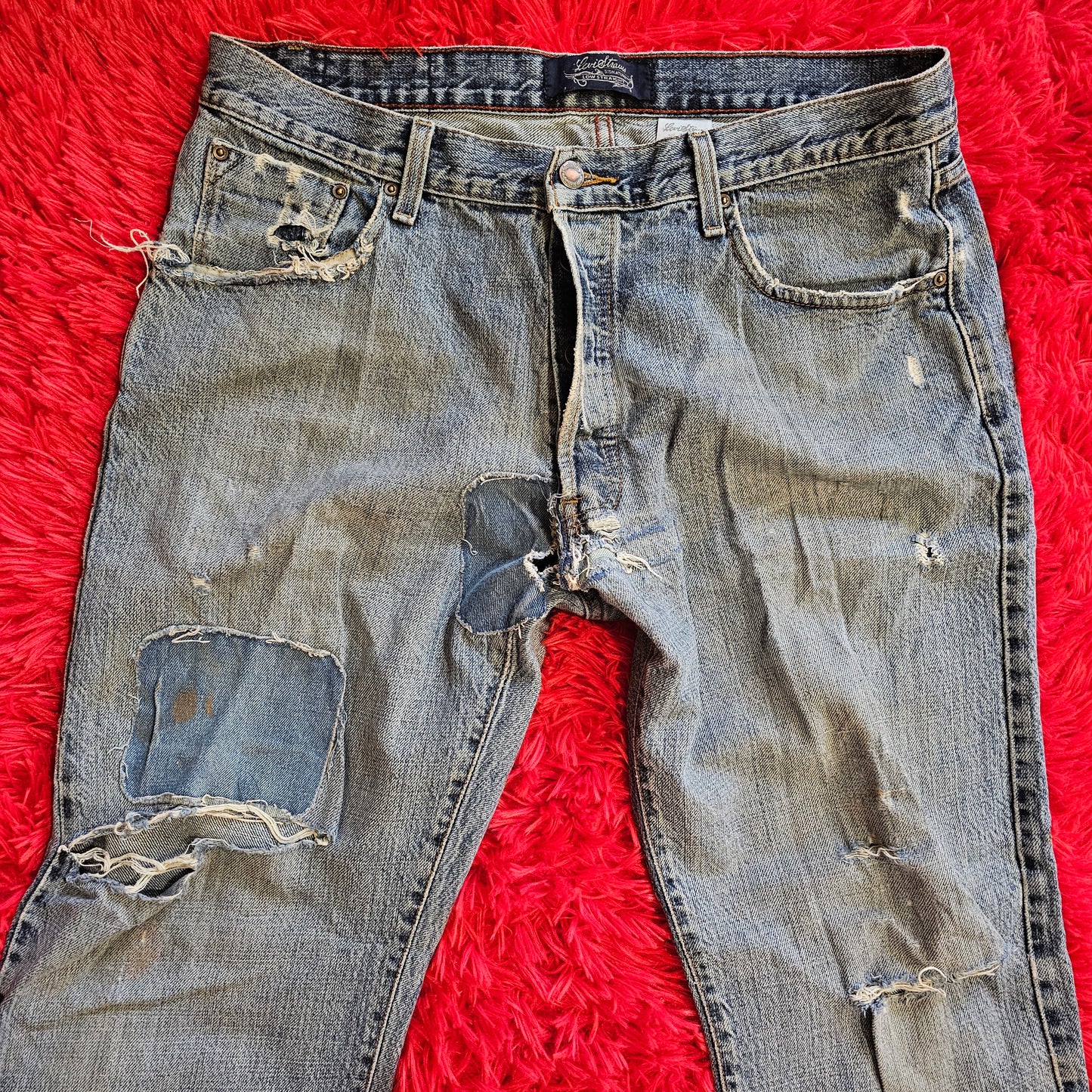 Thrashed Y2K Mens Levi's