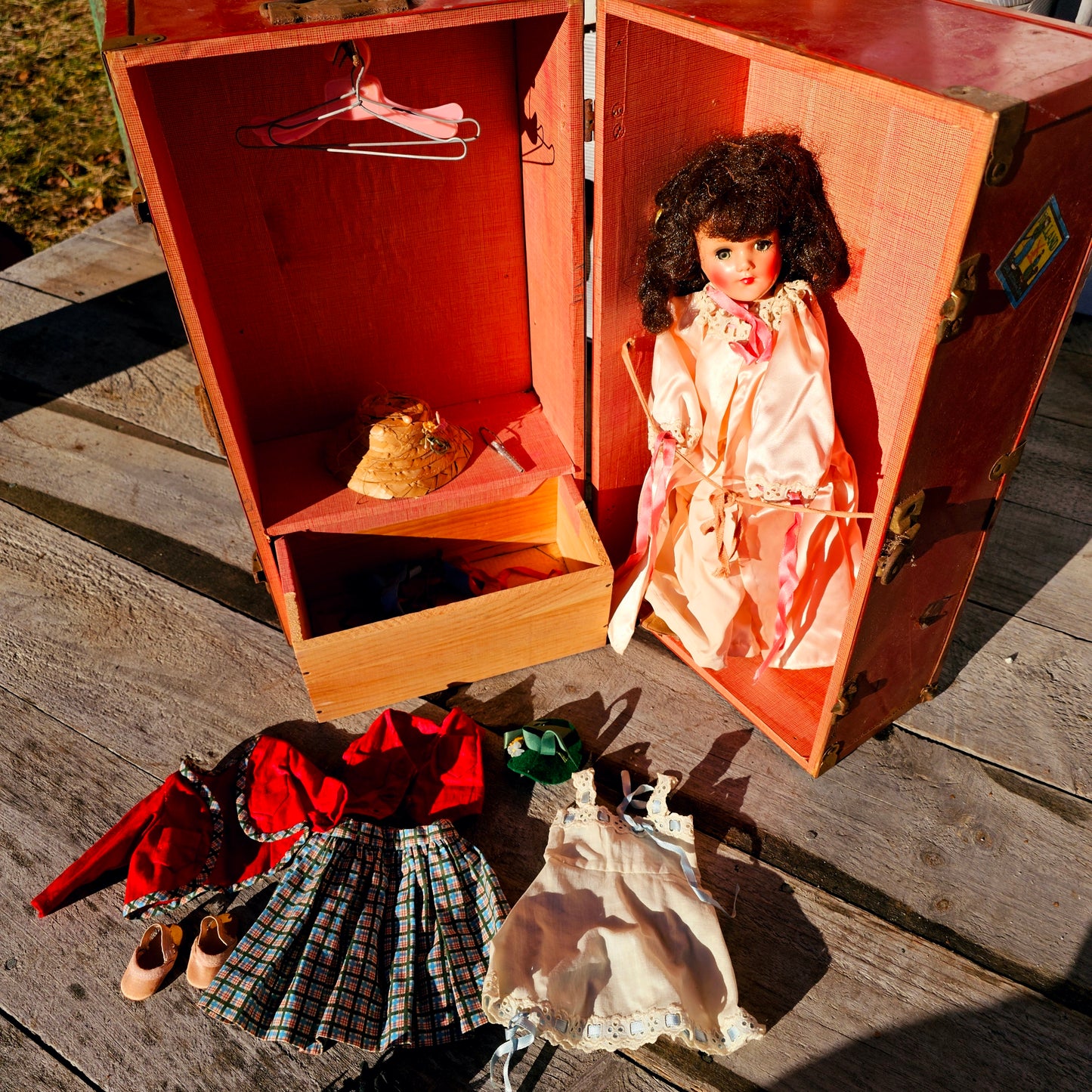 1950s Doll and Wardrobe Case