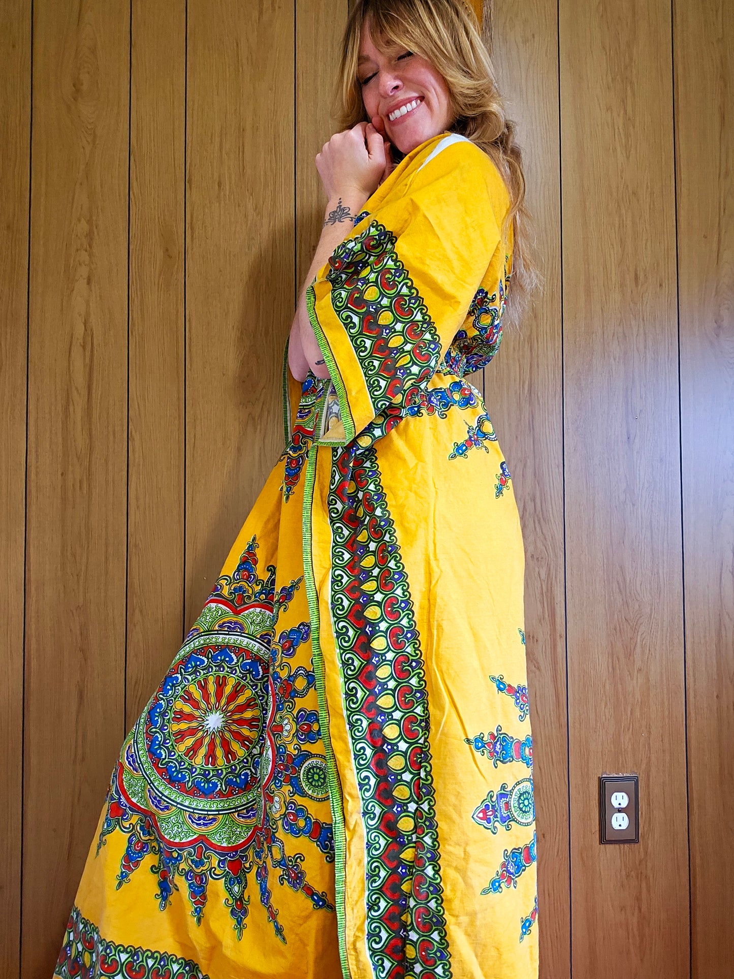 60s/70s Kaftan Dress (S/M)