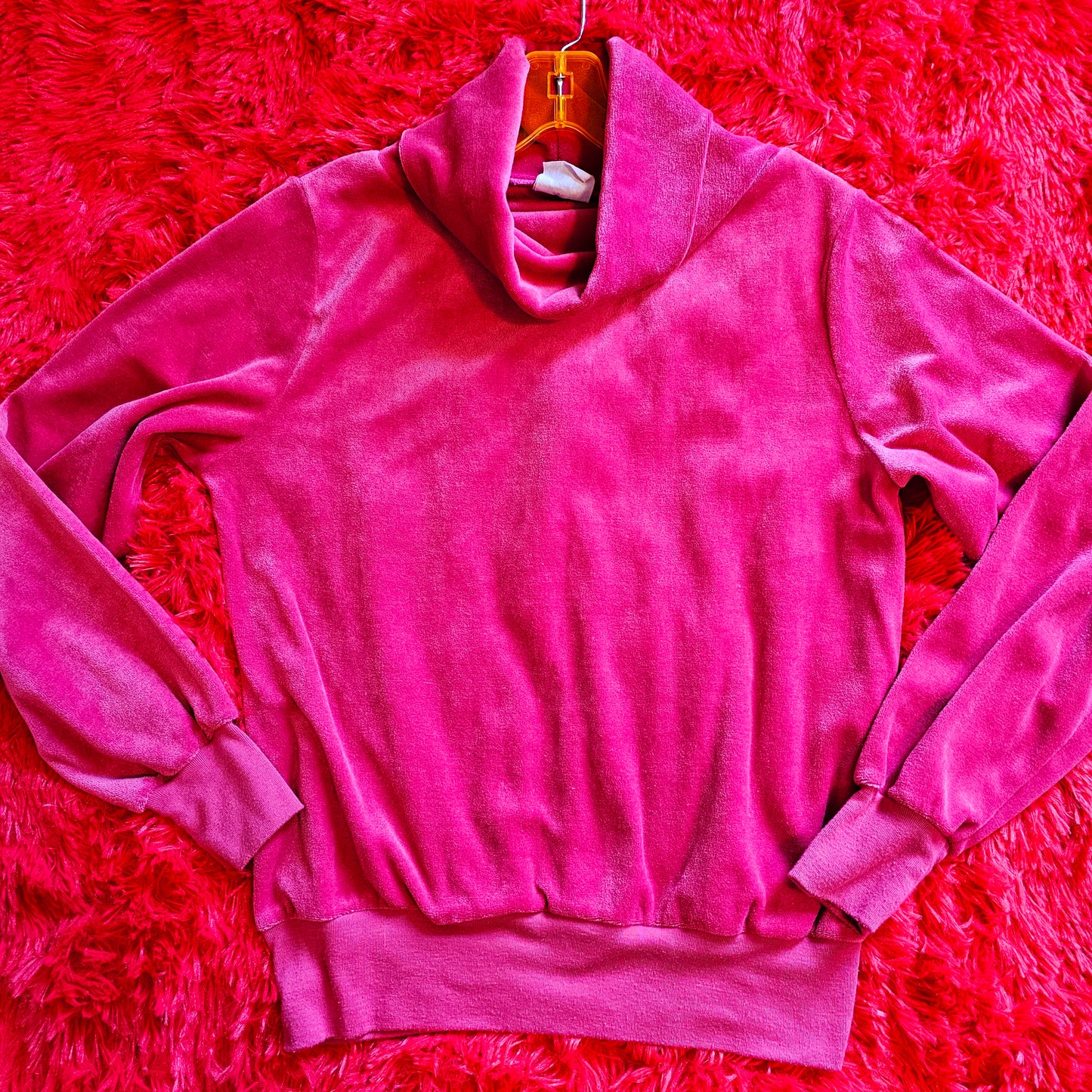 90s/Y2K Velour Cowl Neck (S)