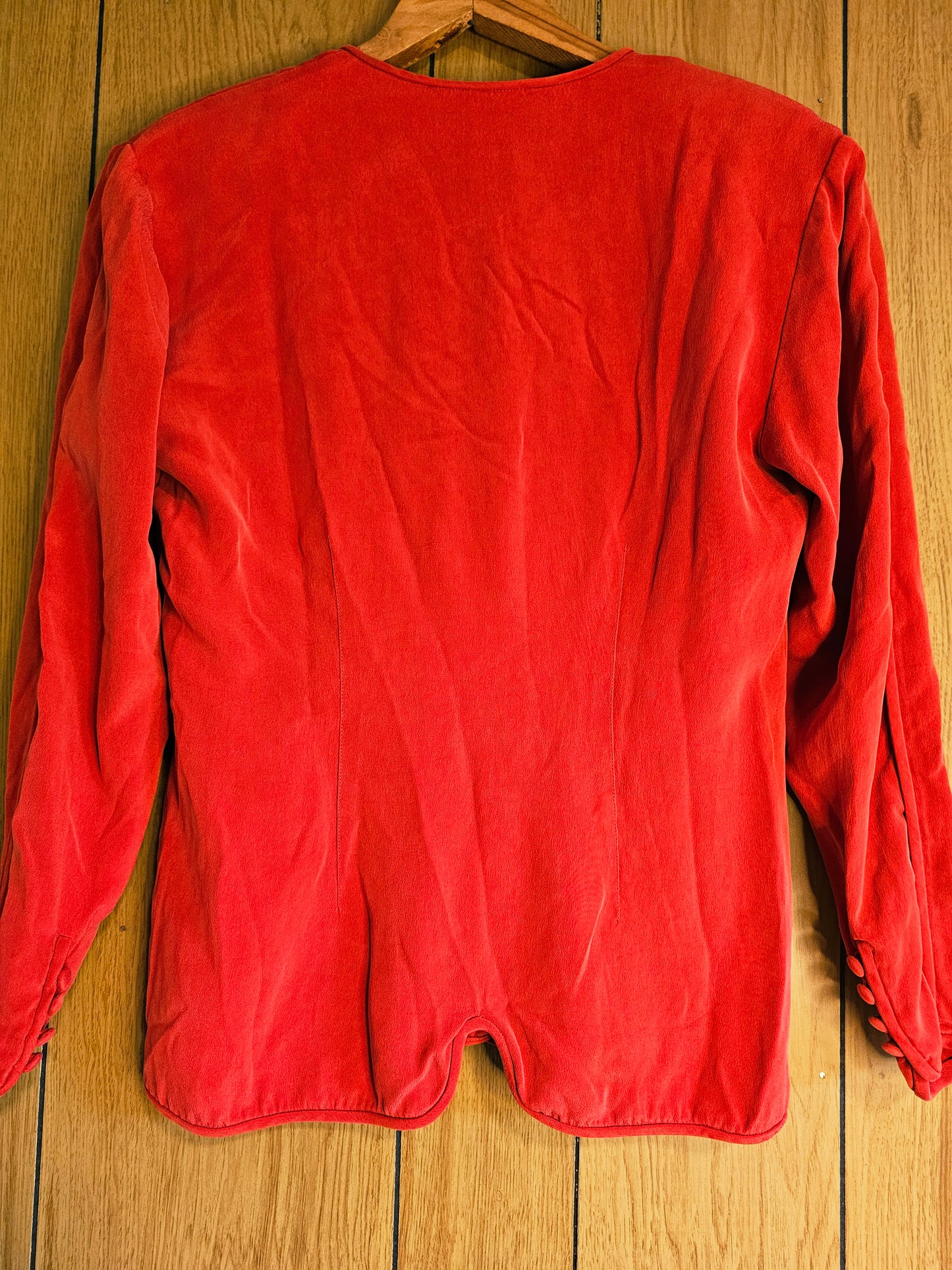 90s Fabric Button Down Top (S)