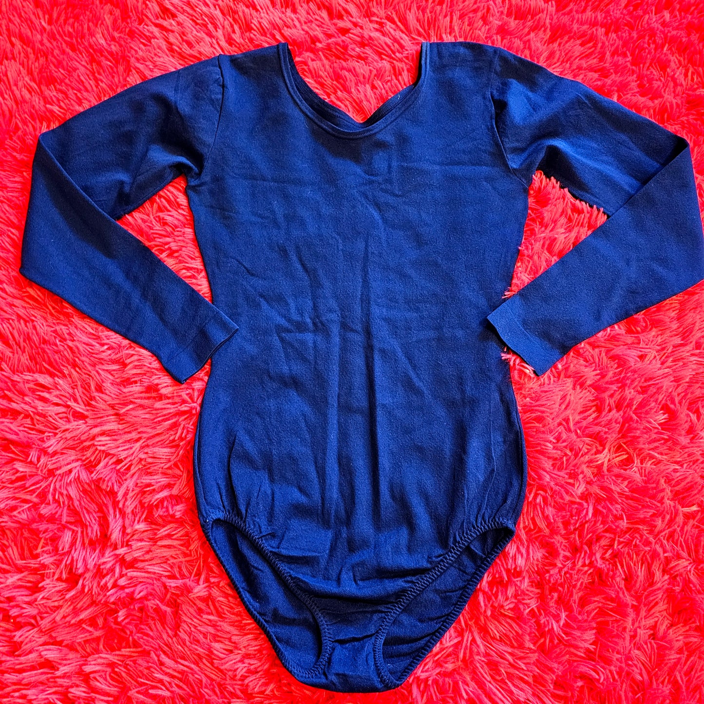 60s/70s Navy Blue Leotard Top