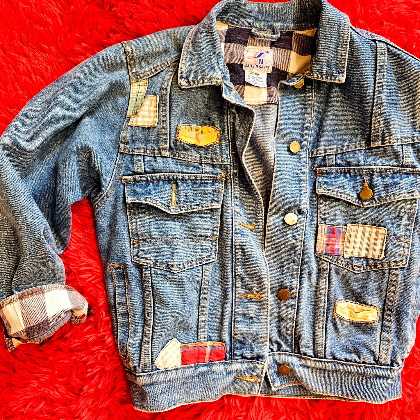 80s Brite N Sassy Jean Jacket (S/M)