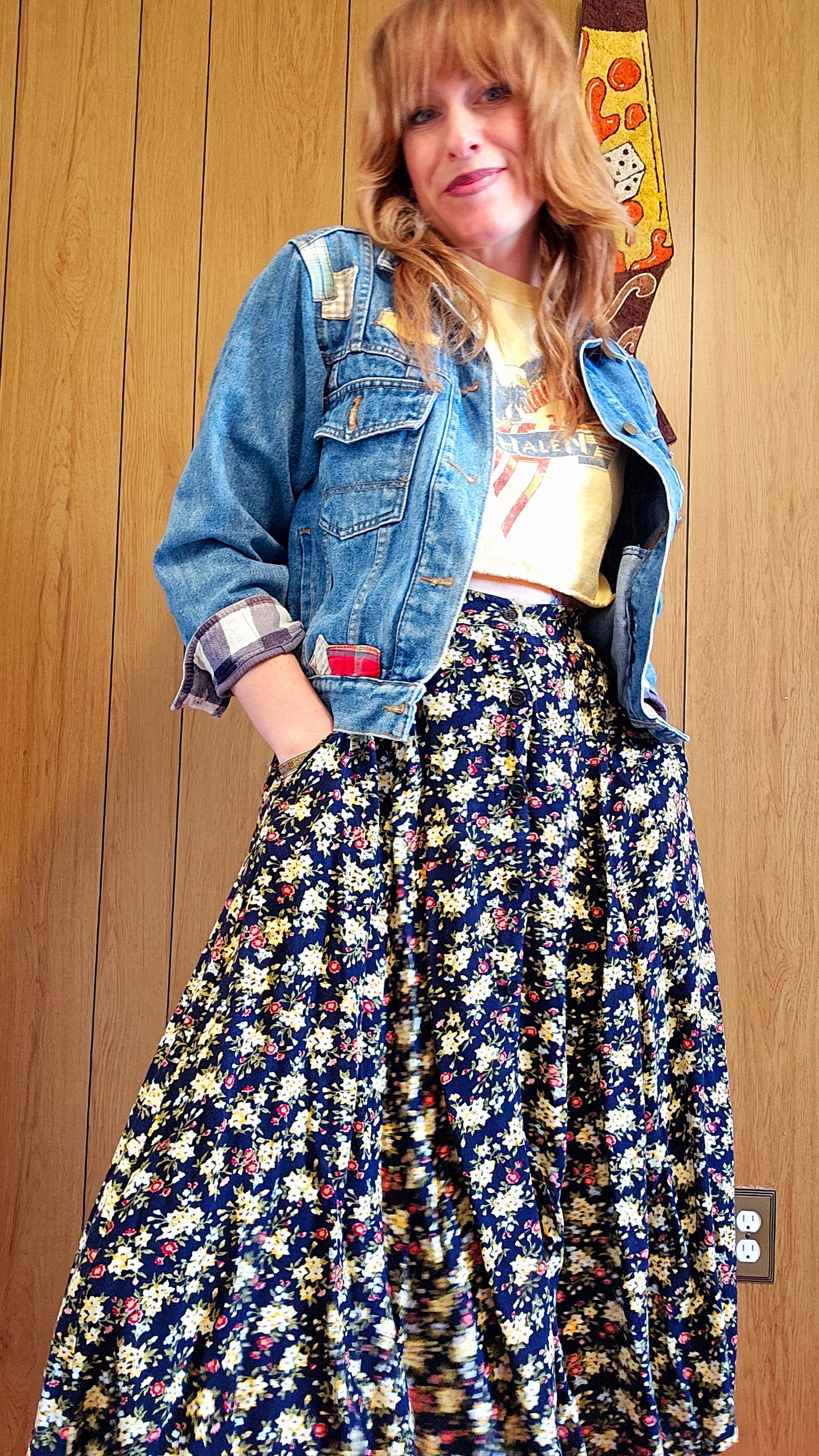 80s Brite N Sassy Jean Jacket (S/M)