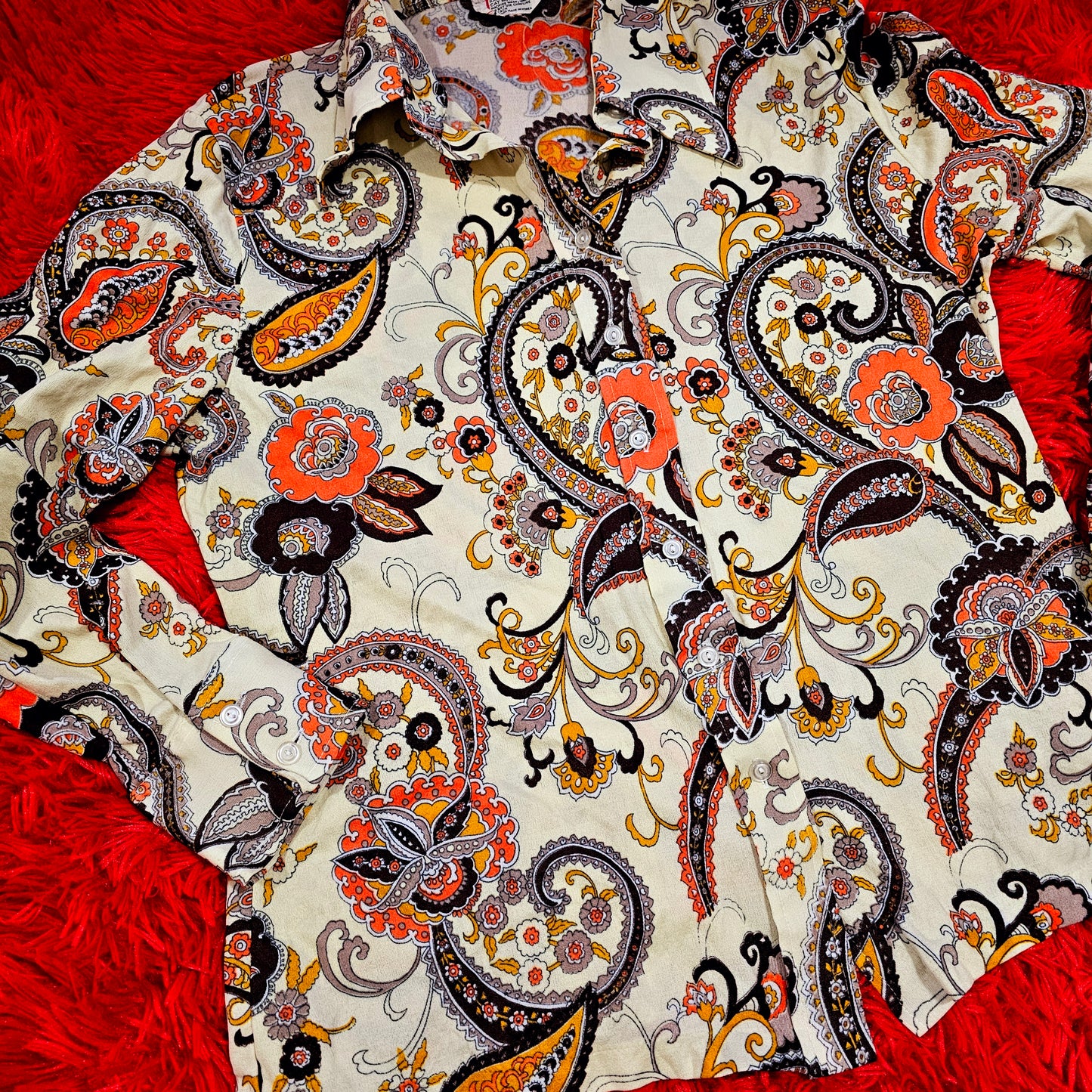 60s/70s Spiegel Paisley Top (M/L)