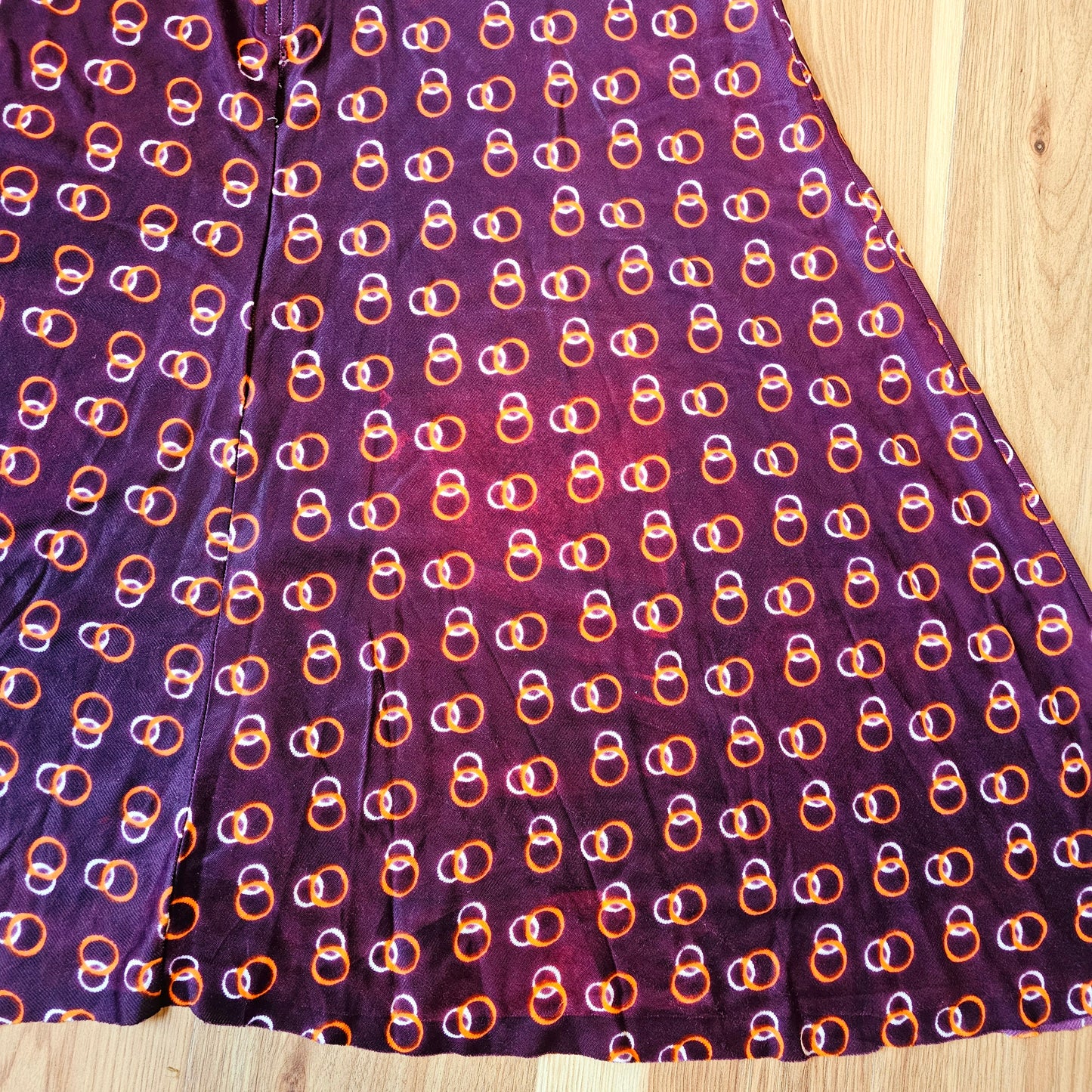 70s Ring Pattern Skirt (M/L)