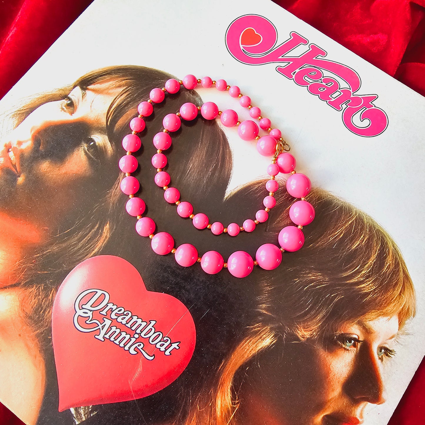 60s Pink Bead Necklace