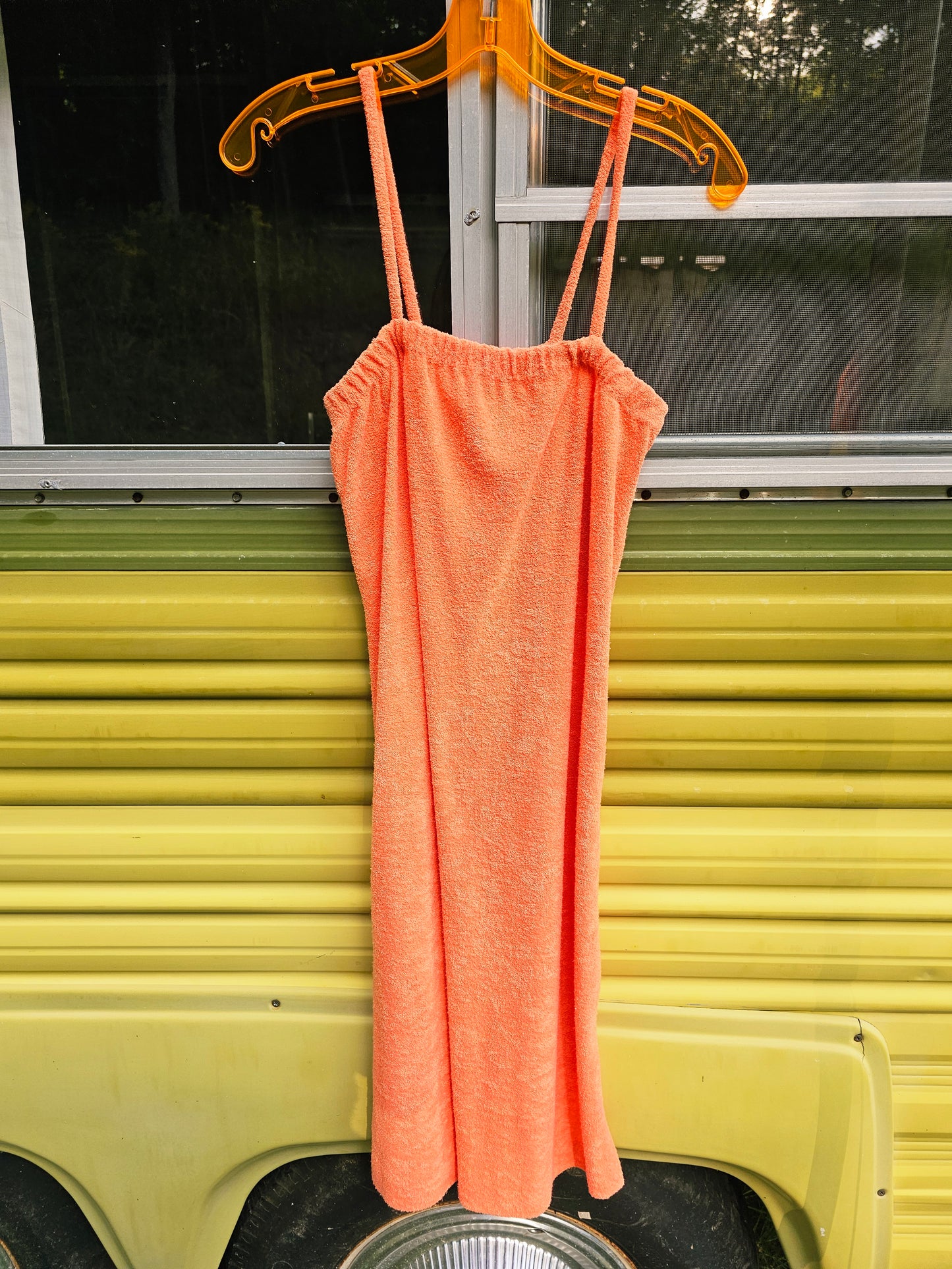 70s Terry Dress/Cover Up (M)