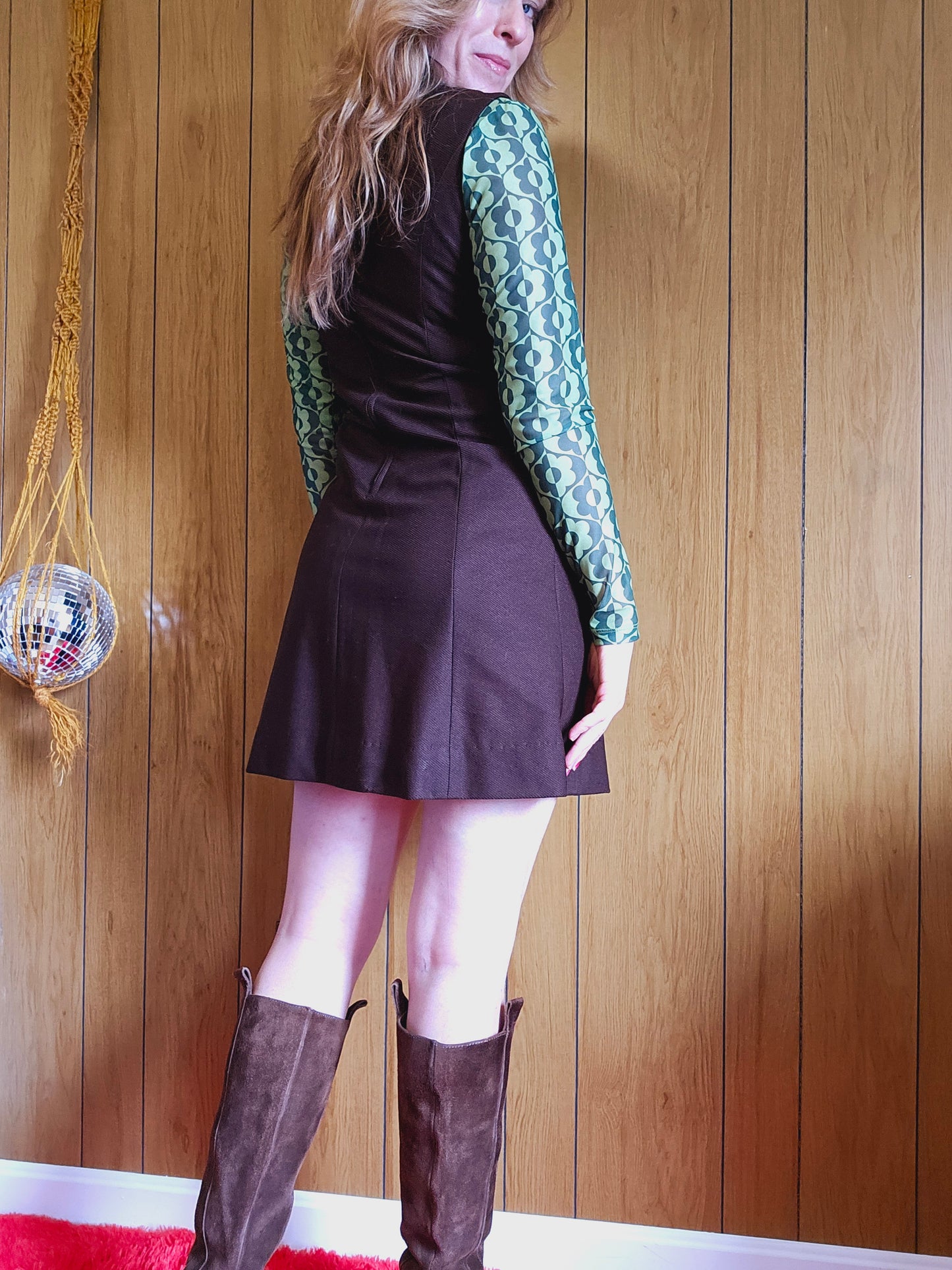 60s "Fashioned by Patty" Belted Mini Dress