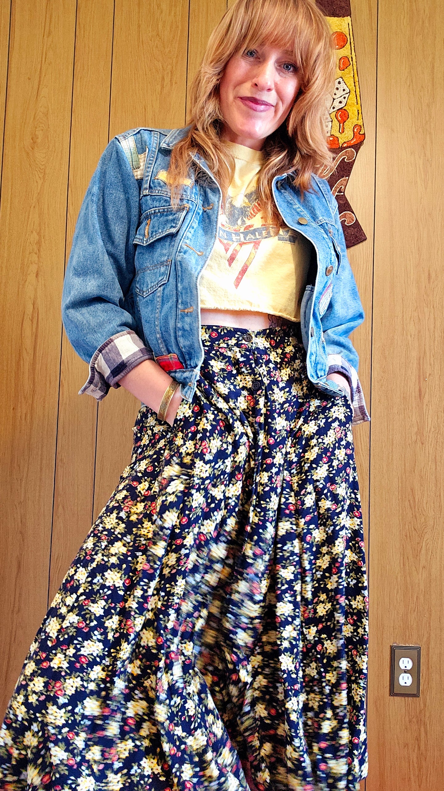 80s Brite N Sassy Jean Jacket (S/M)