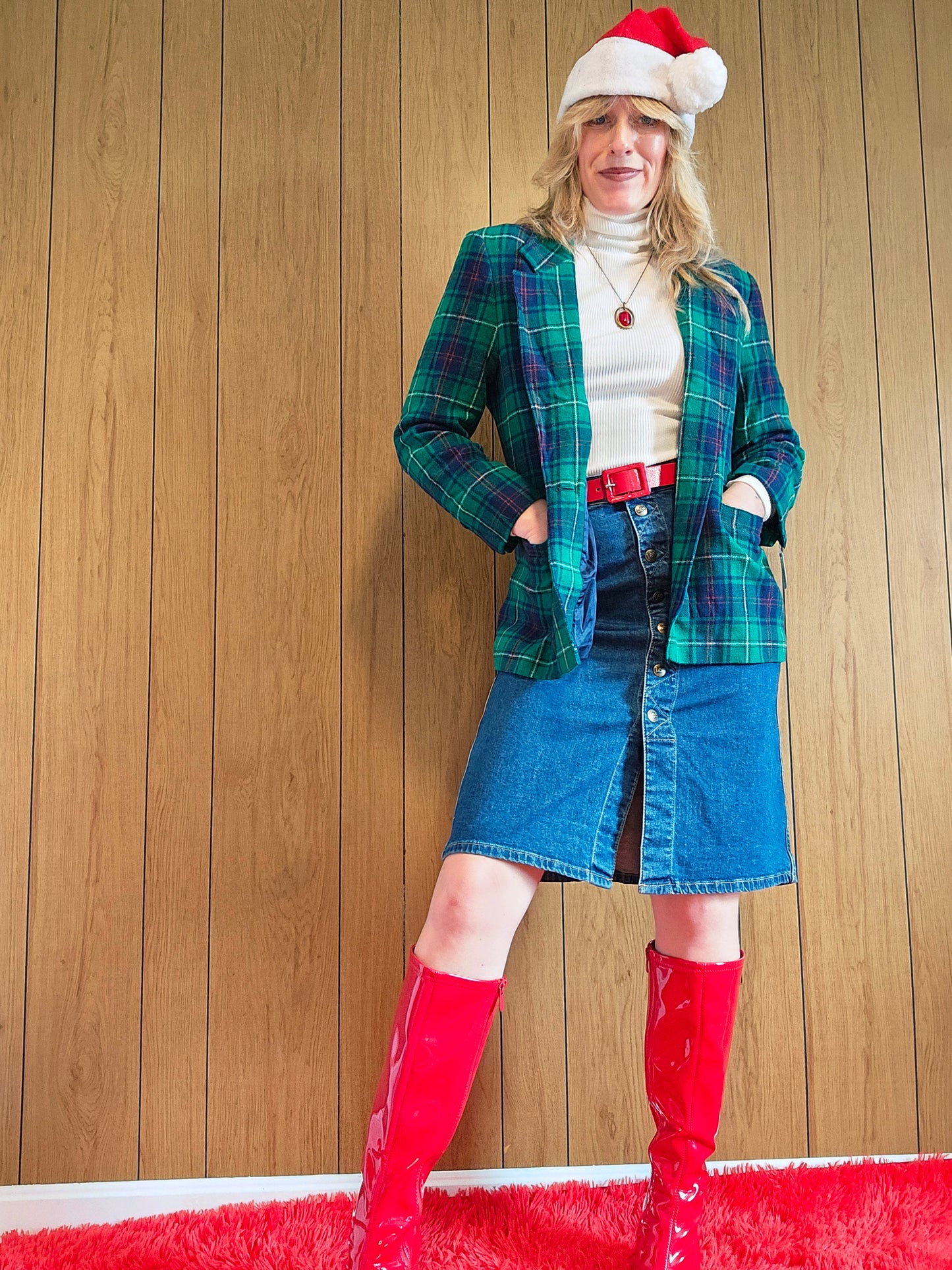 80s Plaid Pendleton Blazer (S/M)