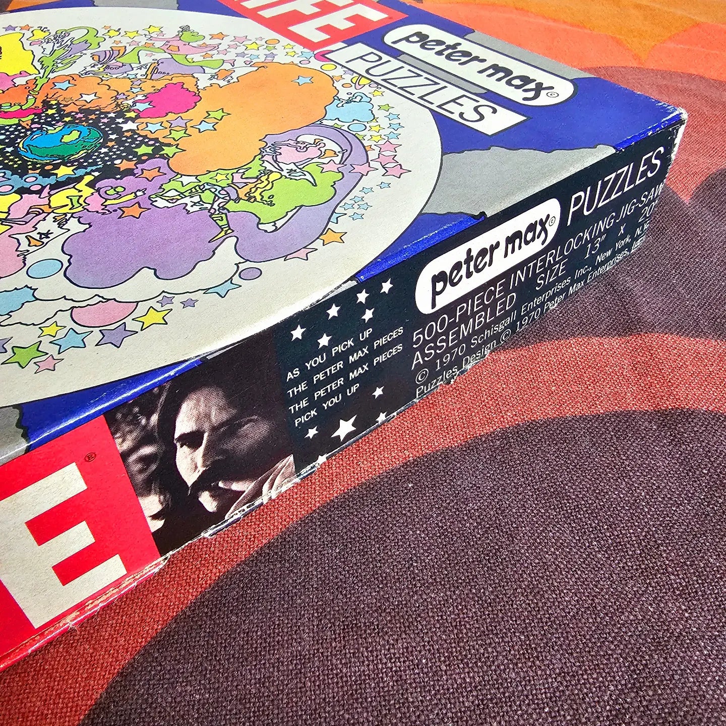 RARE 70s Peter Max Astrology Puzzle