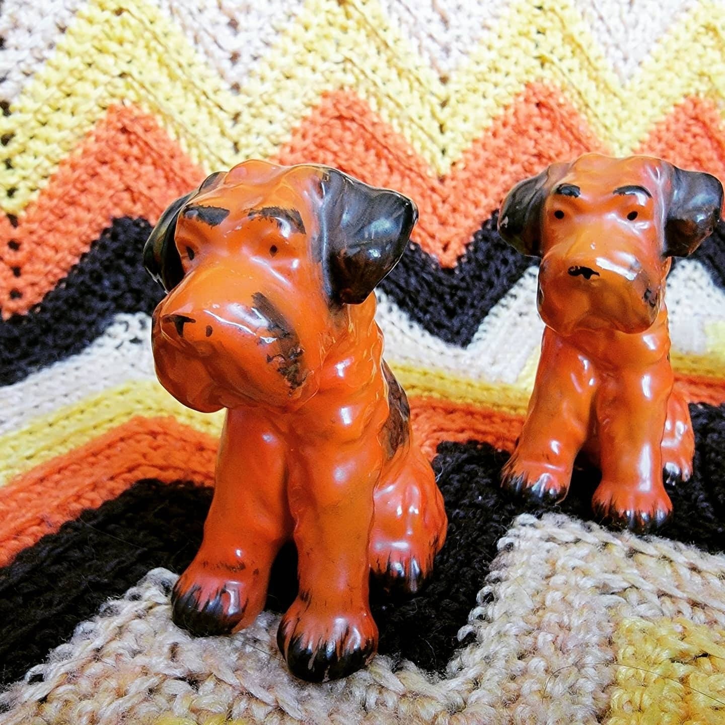 Vintage Mid Century Scottie Dog Figurines