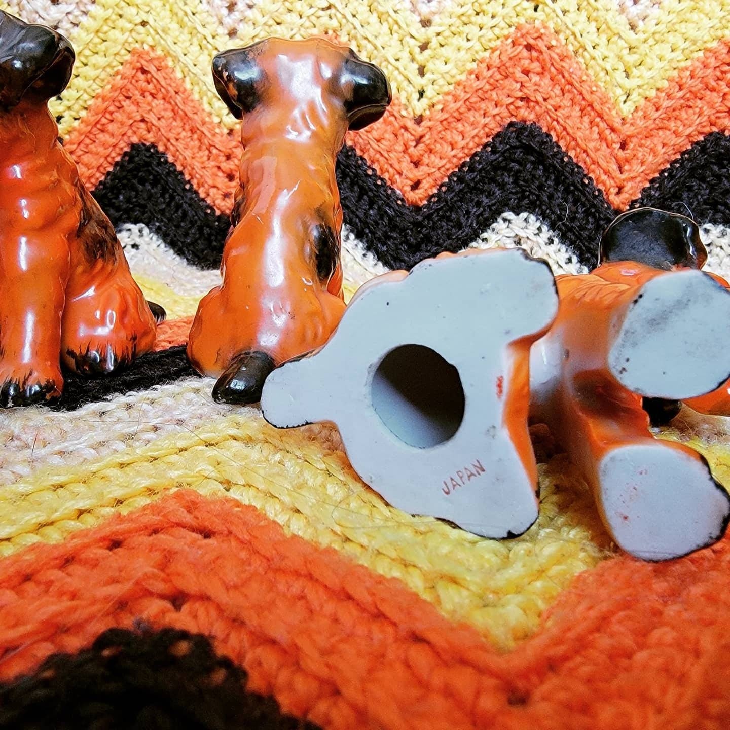 Vintage Mid Century Scottie Dog Figurines