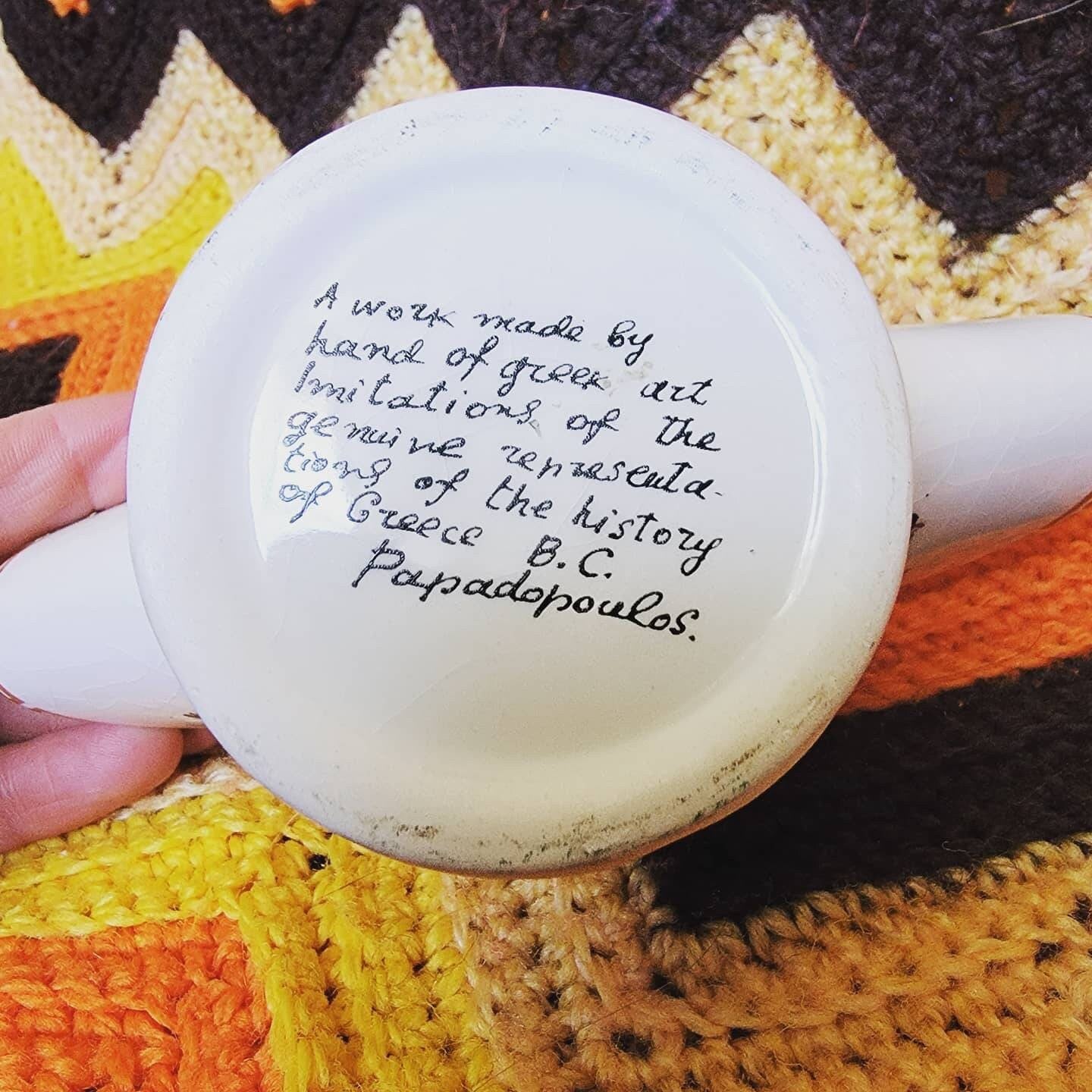 Ceramic Greek Taco Holder Art?