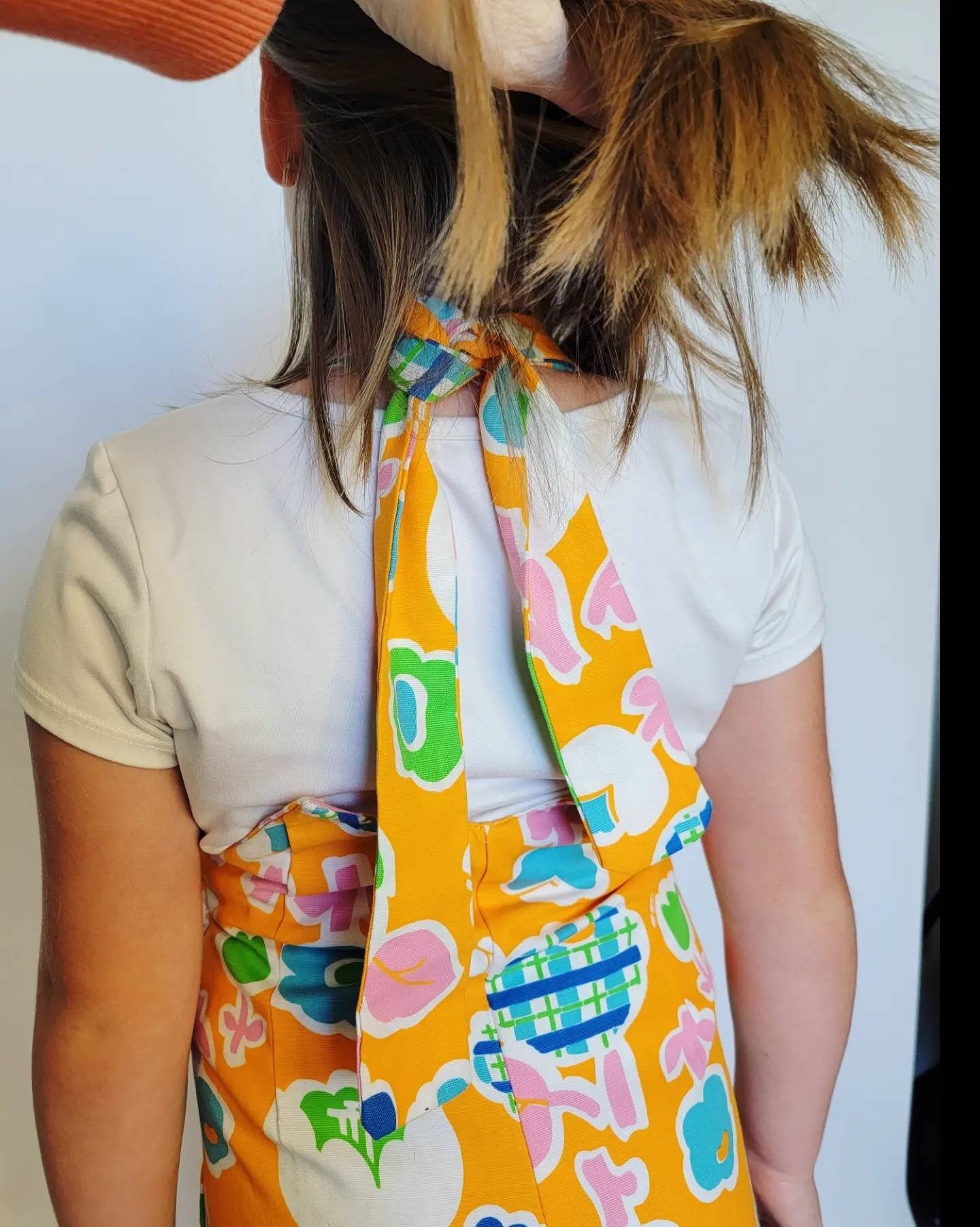 Girls 60s Vintage Flower Power Jumpsuit Bell Bottoms