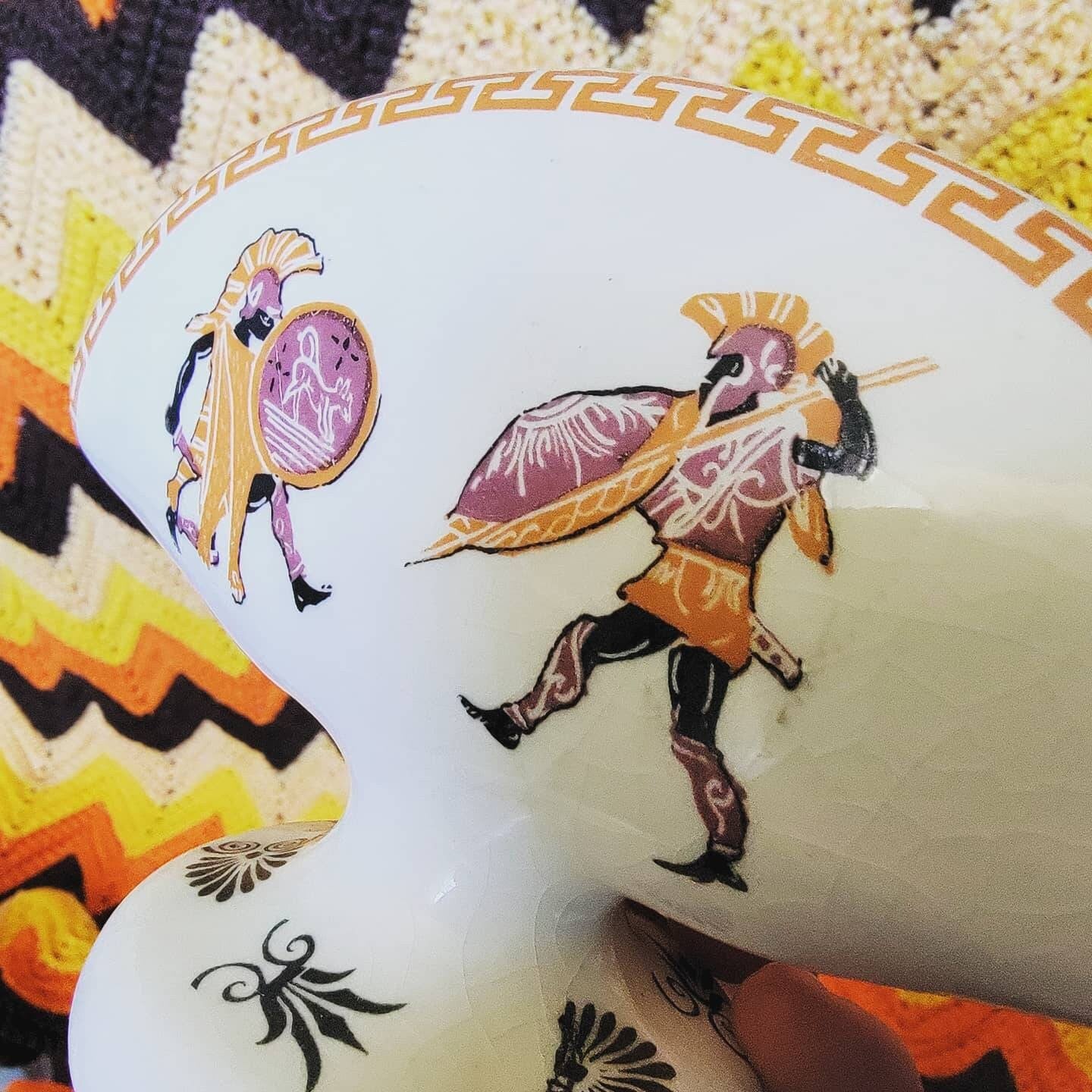 Ceramic Greek Taco Holder Art?