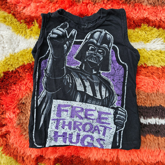 Darth Vader Throat Hugs 3T Tank - Adult Tee Rework