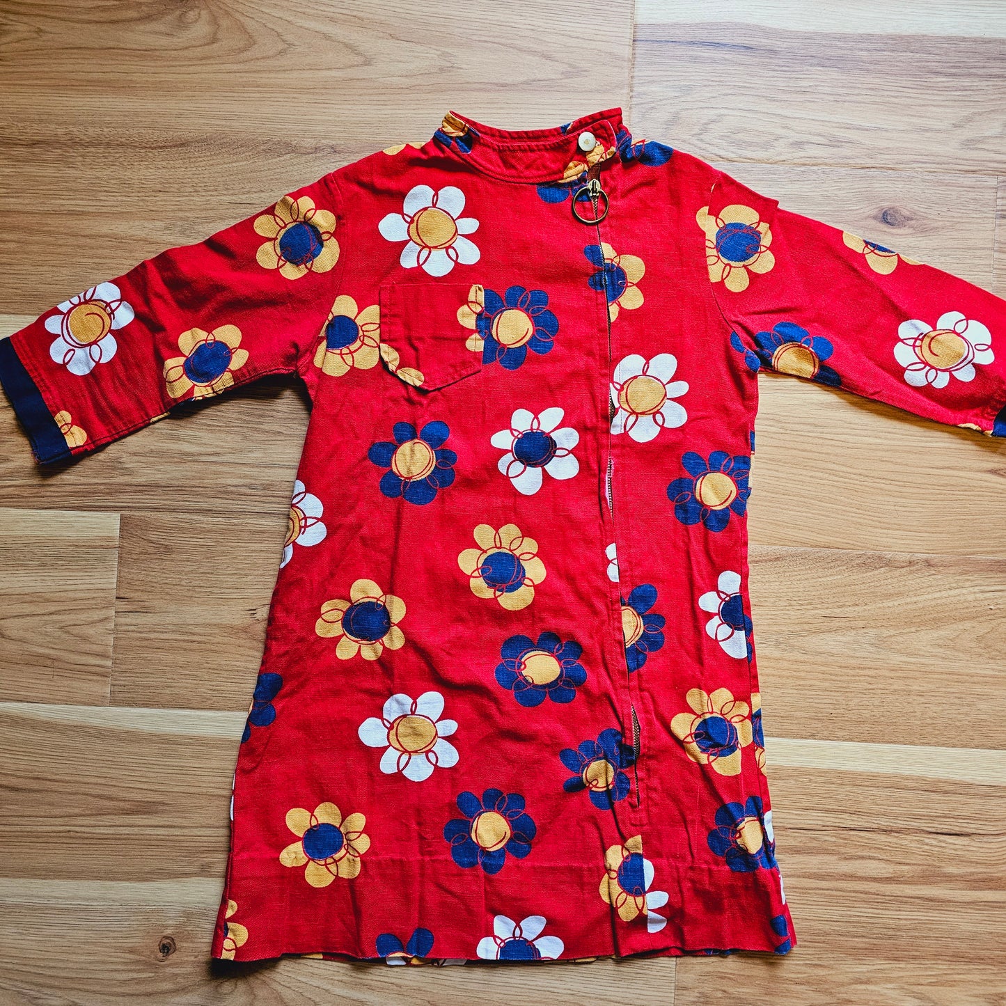60s Girls Flower Power Dress (YS)