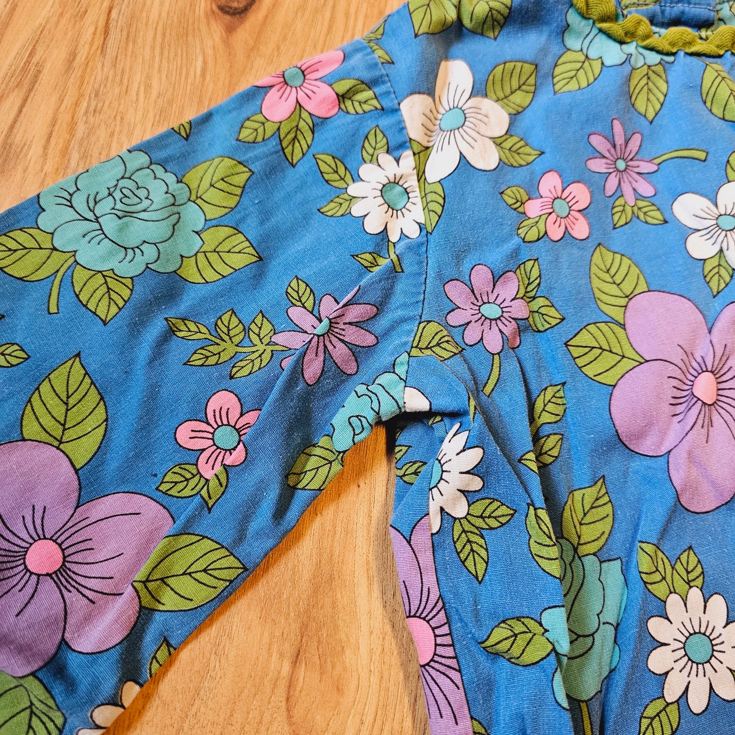60s Toddler Floral Drop Waist Dress