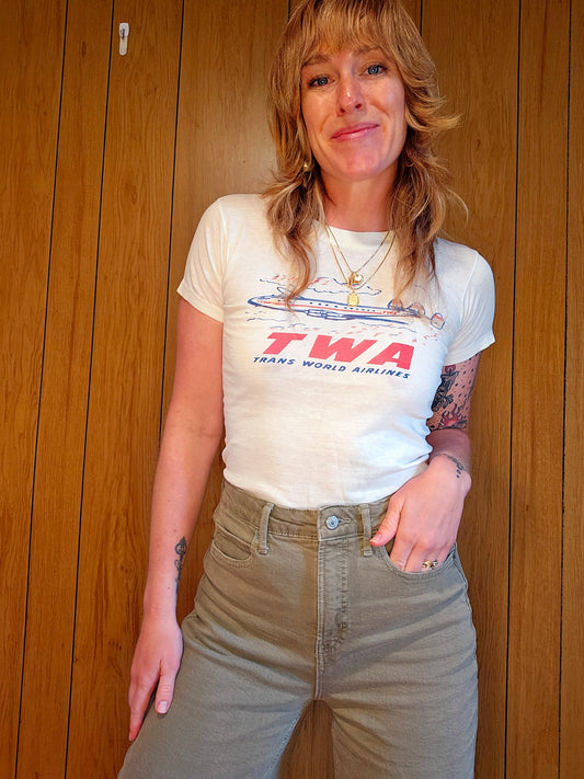 Vintage Trans World Airlines Tee (XS/S)