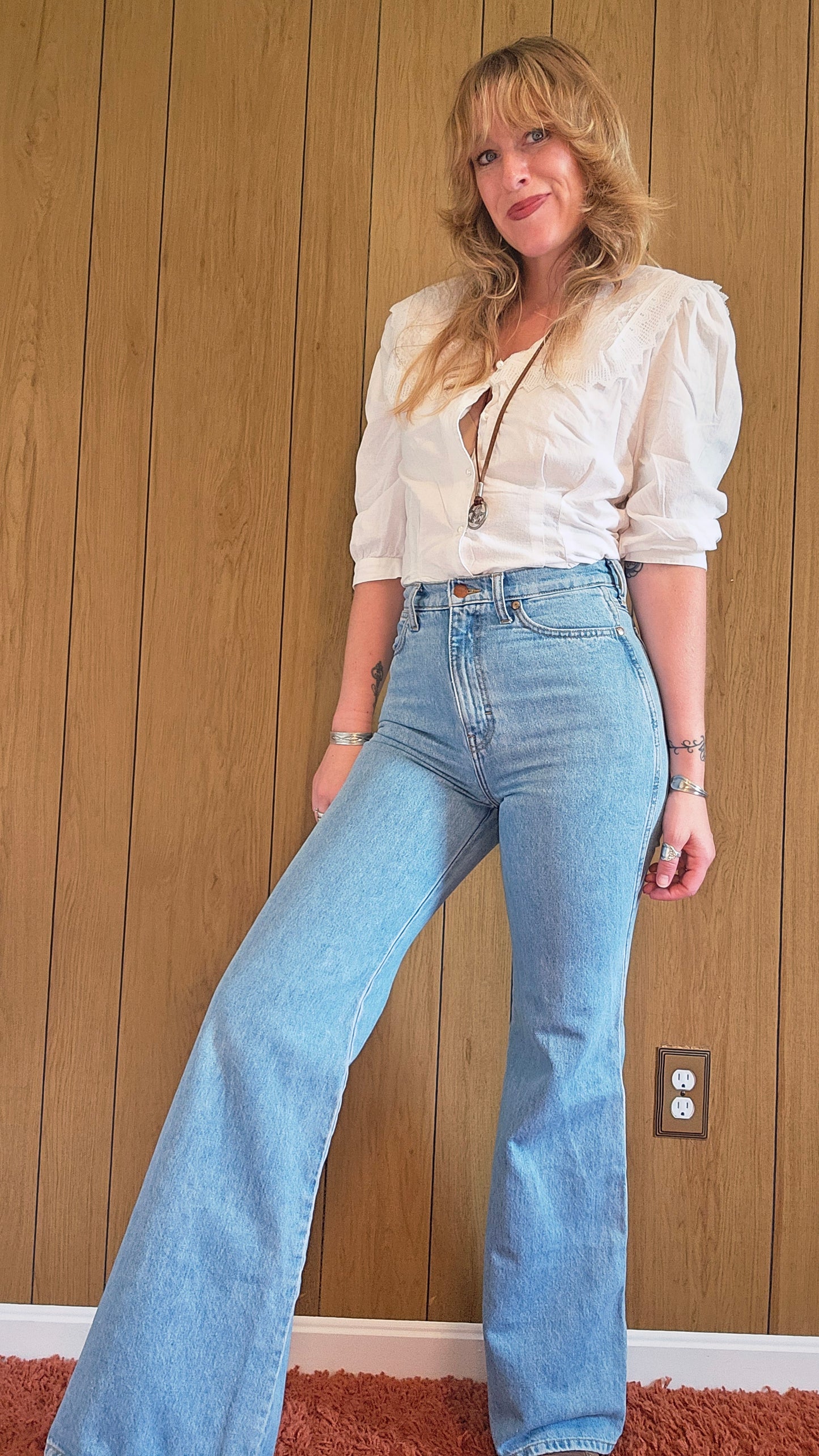 60s "Randy California" Lacey Top (S/M)