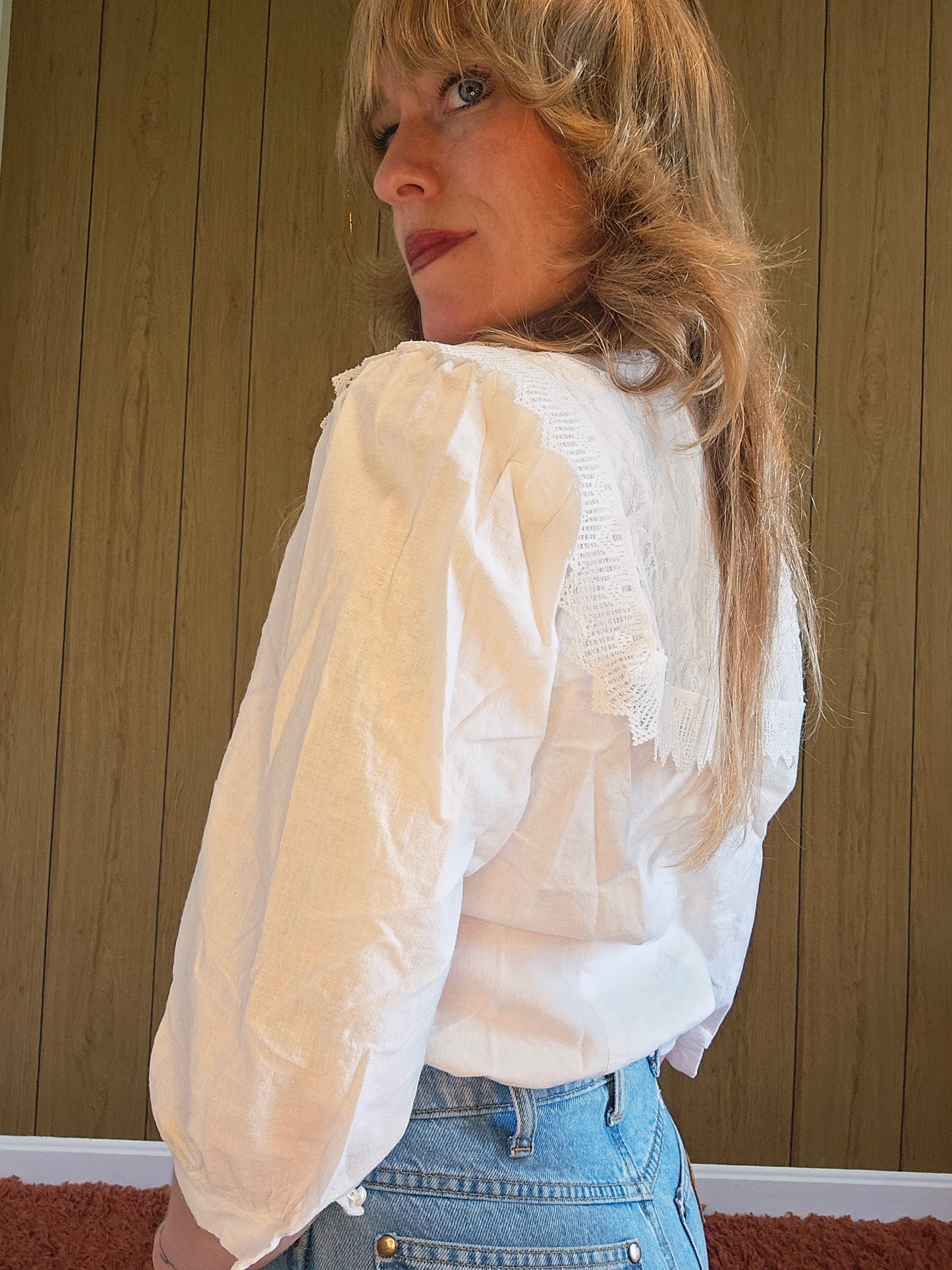 60s "Randy California" Lacey Top (S/M)