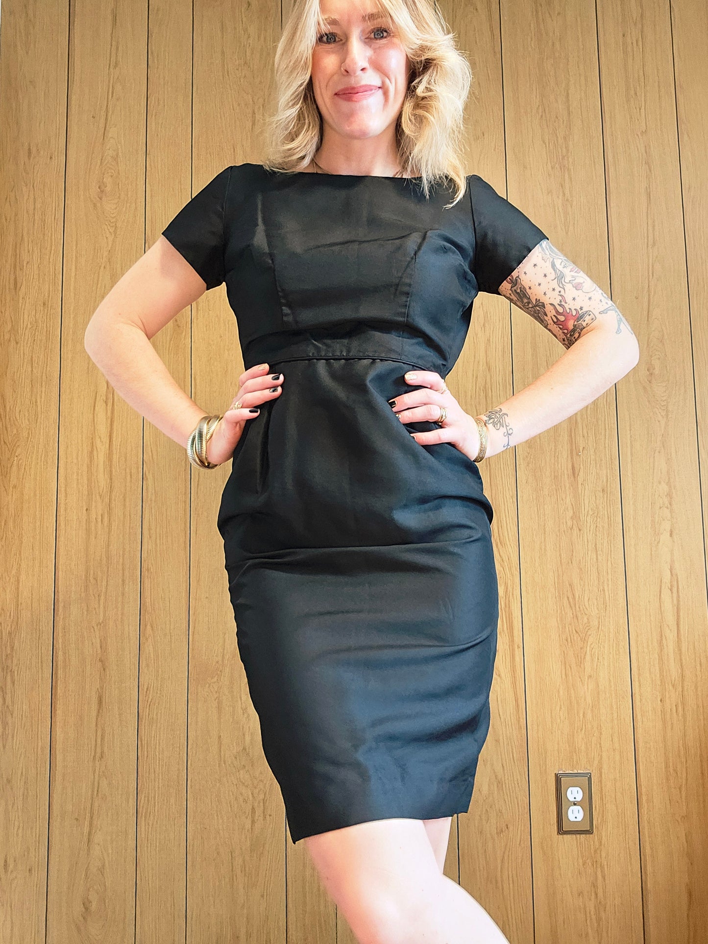 60s John Norman Sheath Dress (S)