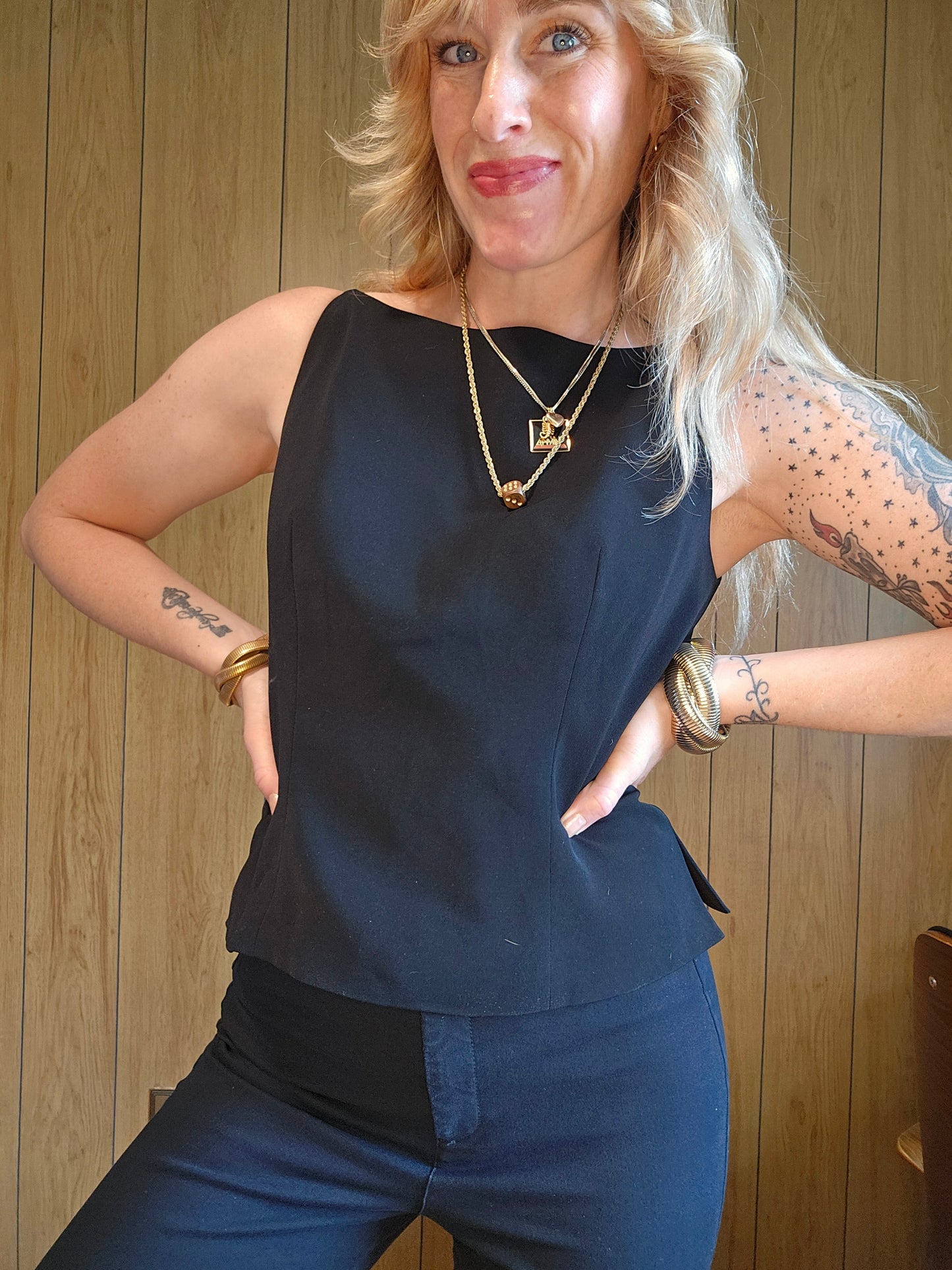 80s Gia Sleeveless Top (S/M)