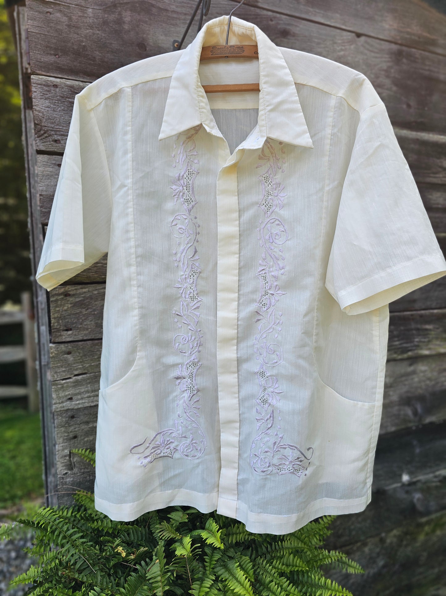 70s Guayabera Style Shirt (M/L)