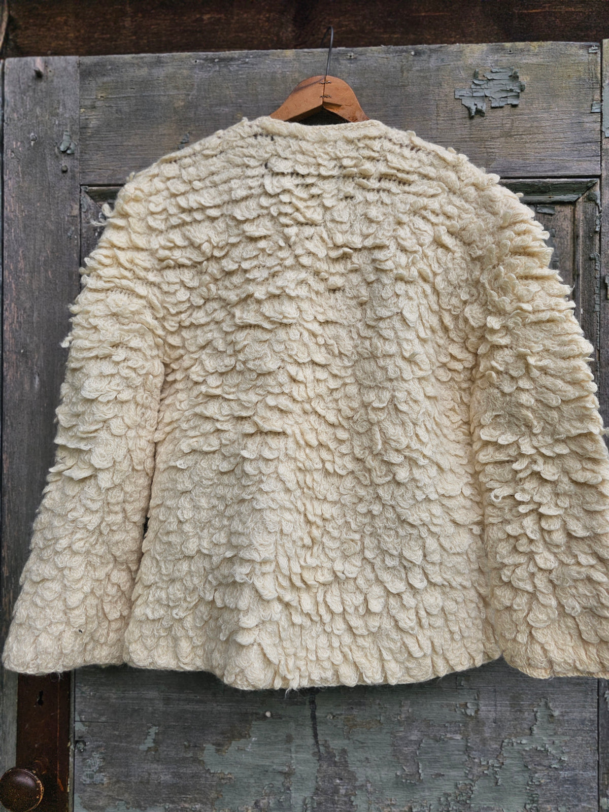 60s/70s Wool Knit Cardigan Sweater (L)