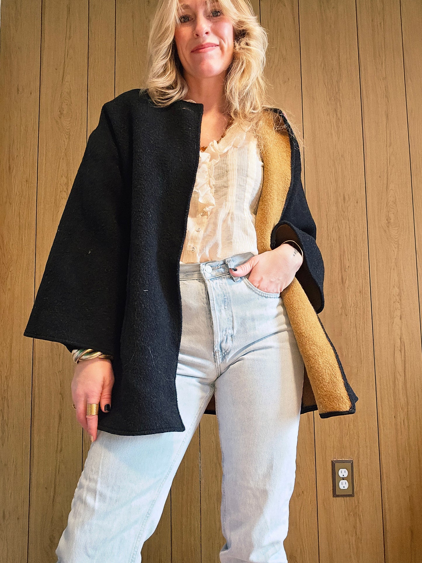 70s Wool Cardigan Jacket (M/L)