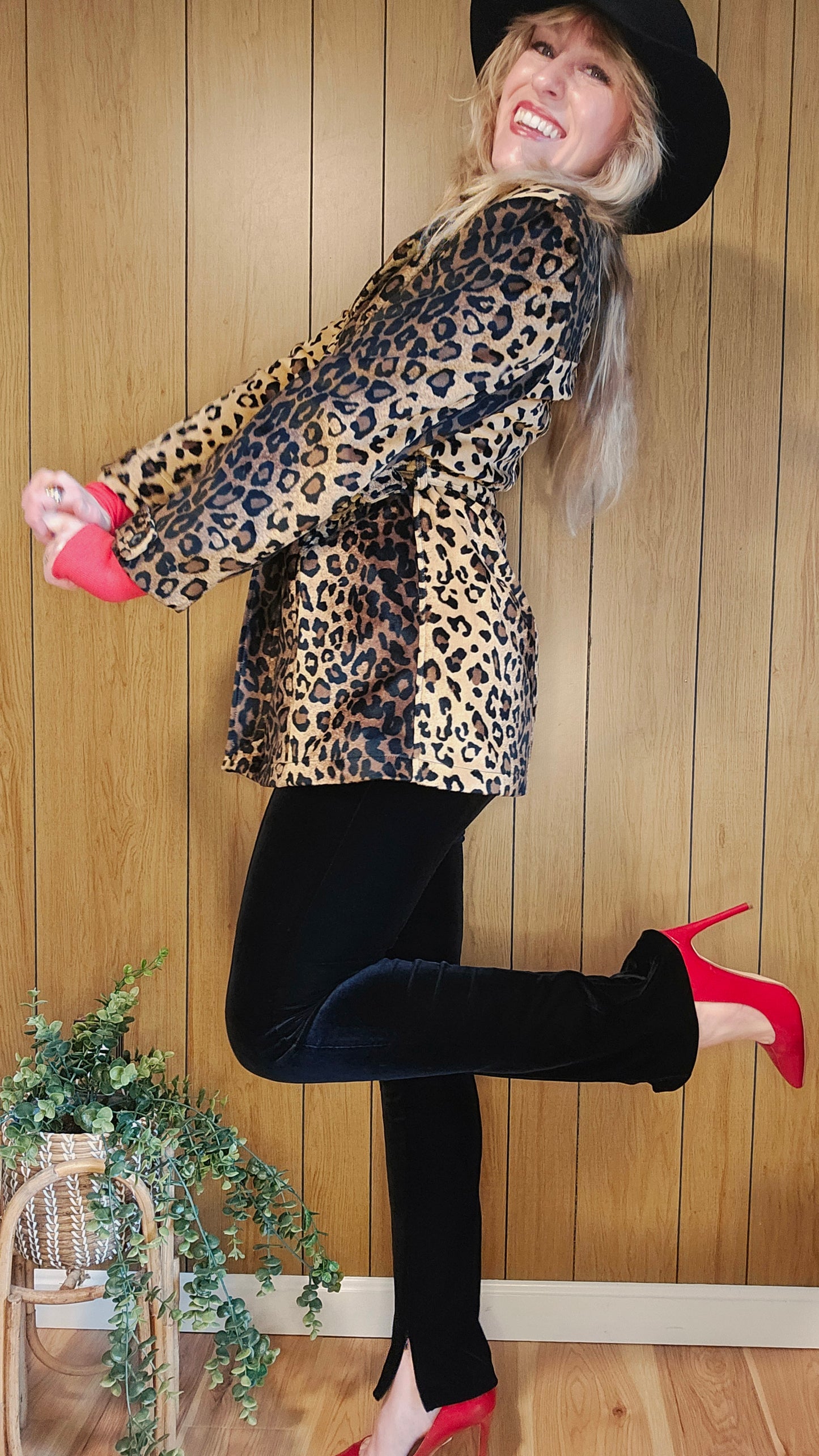 90s Mixit Leopard Coat (M)