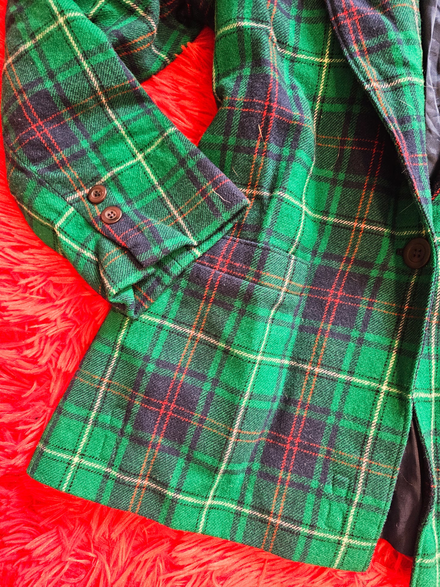 80s Plaid Pendleton Blazer (S/M)