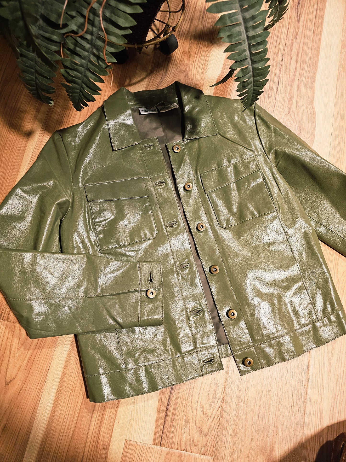 90s/Y2K Newport News Vegan Leather Jacket (M)