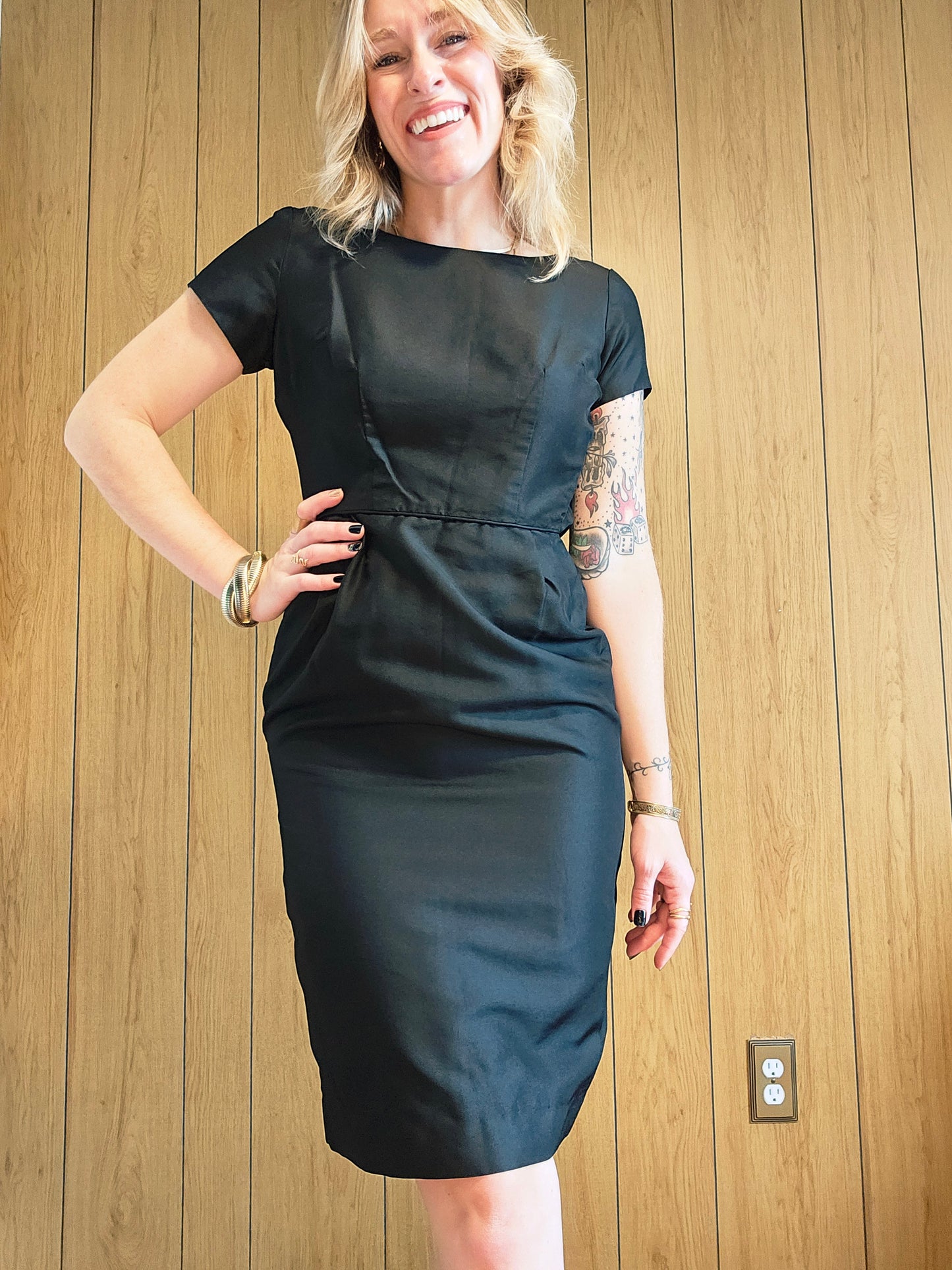 60s John Norman Sheath Dress (S)