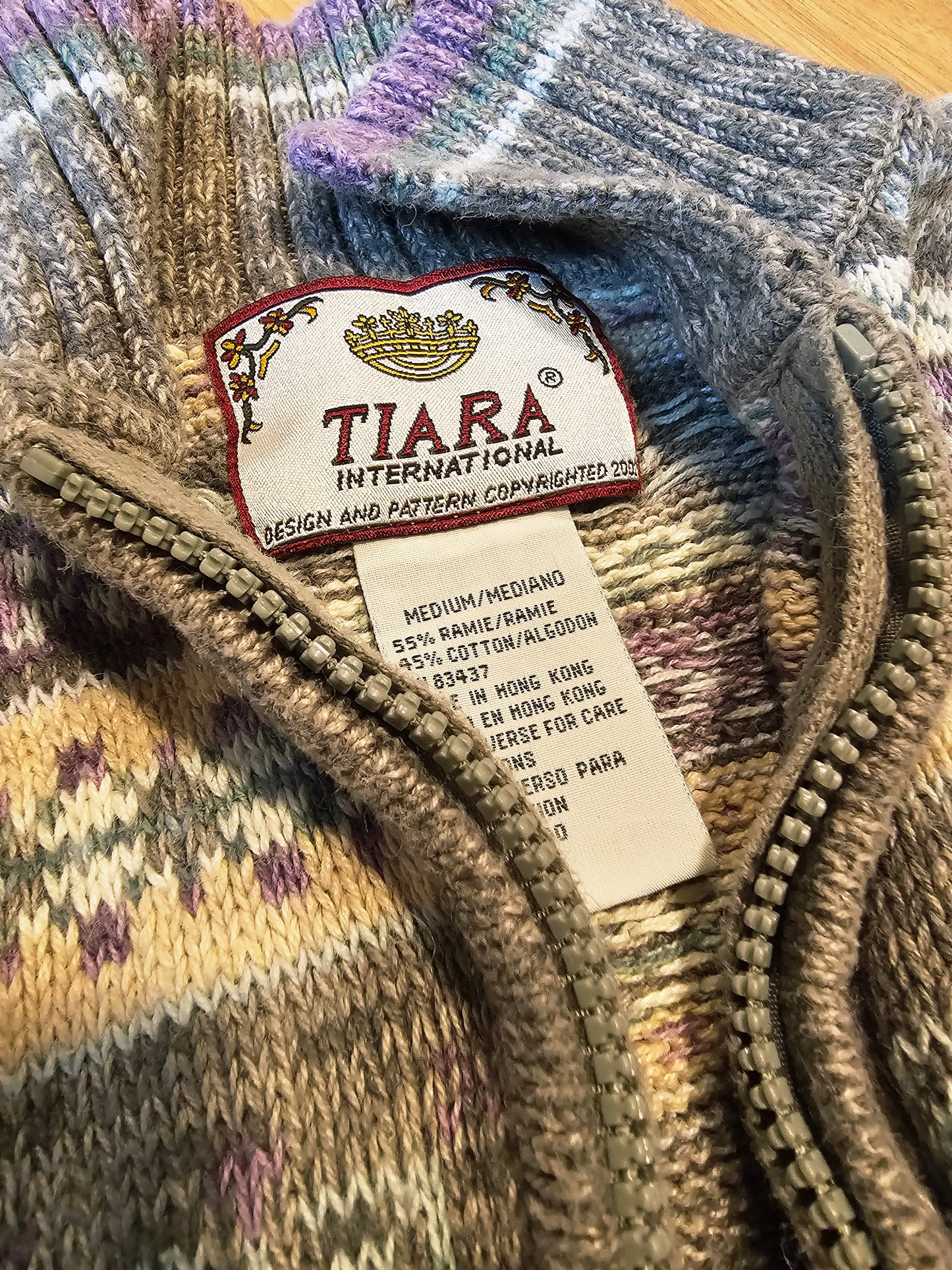 90s Full Zip Sweater (M)