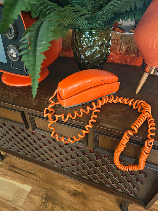 1976 Orange Rotary Phone