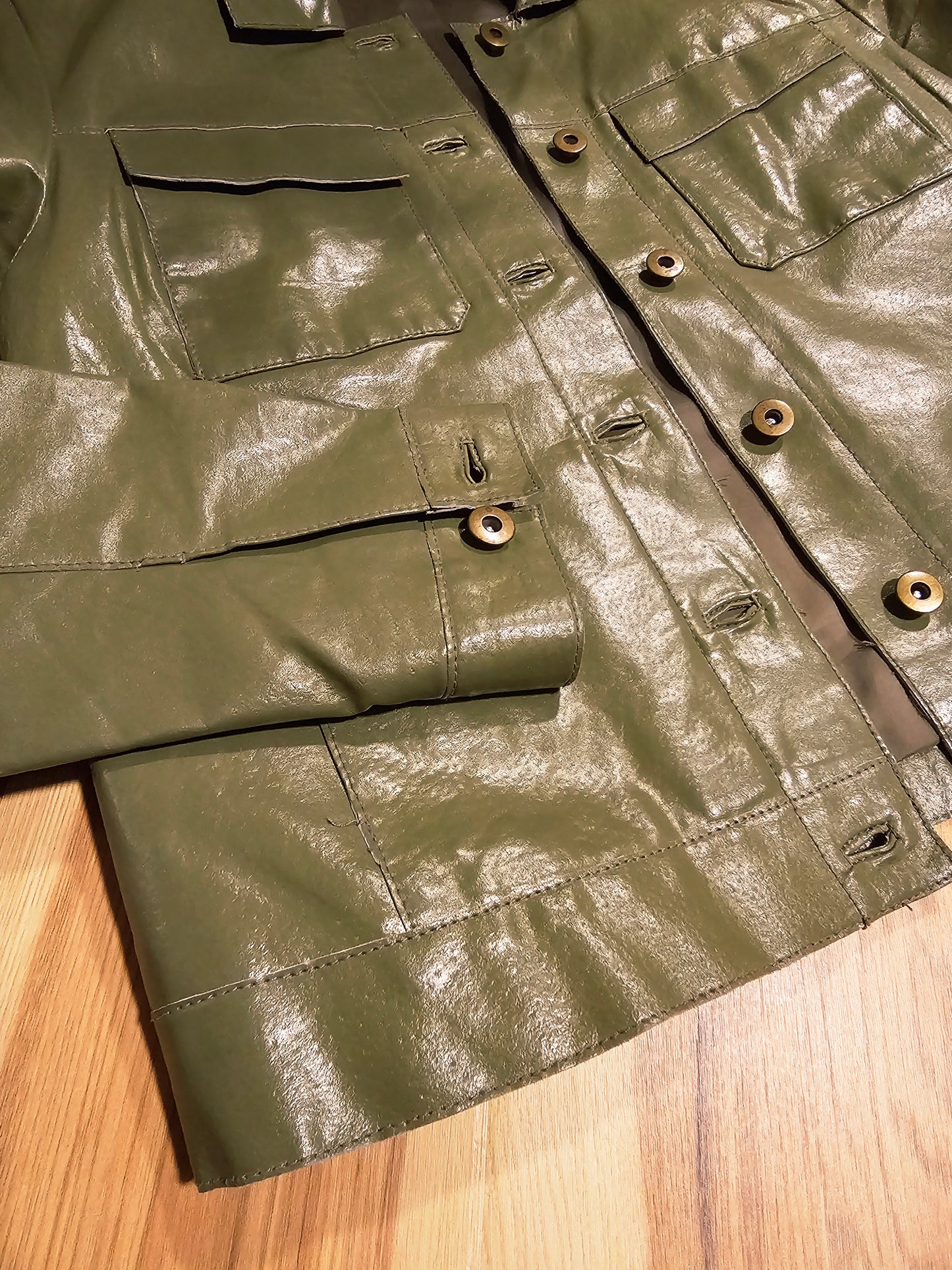 90s/Y2K Newport News Vegan Leather Jacket (M)