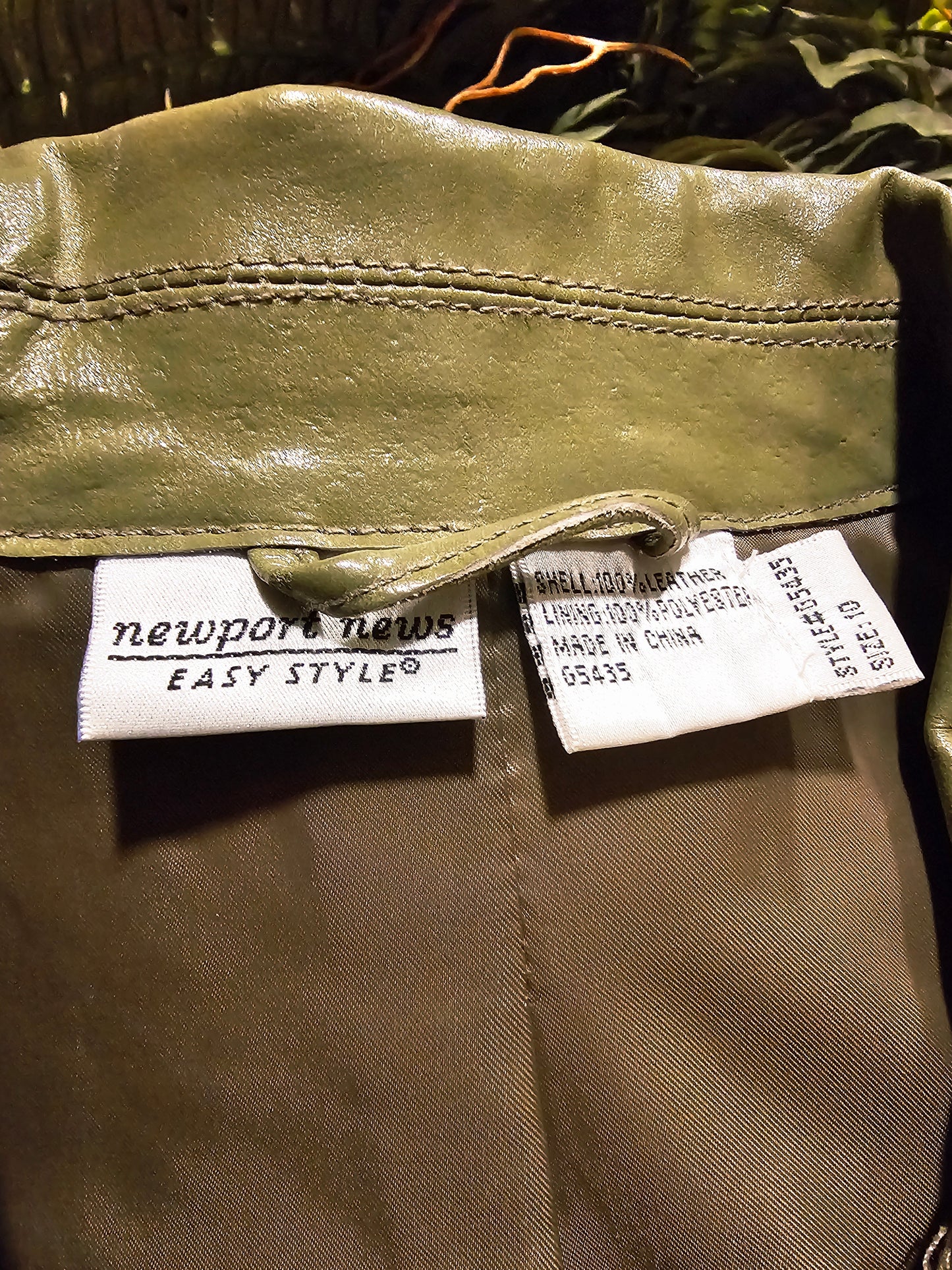 90s/Y2K Newport News Vegan Leather Jacket (M)