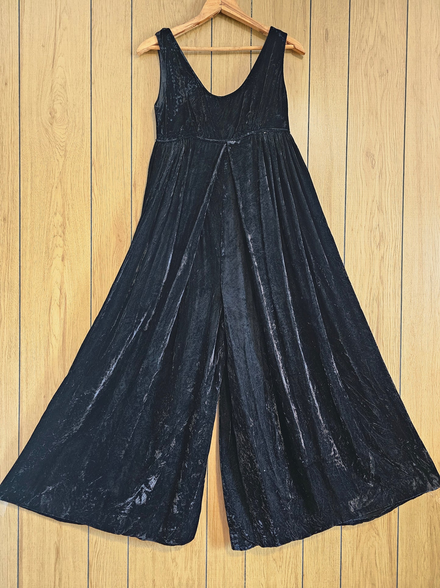 60s Jane Martin Velvet Pantalones Jumpsuit (XS/S)