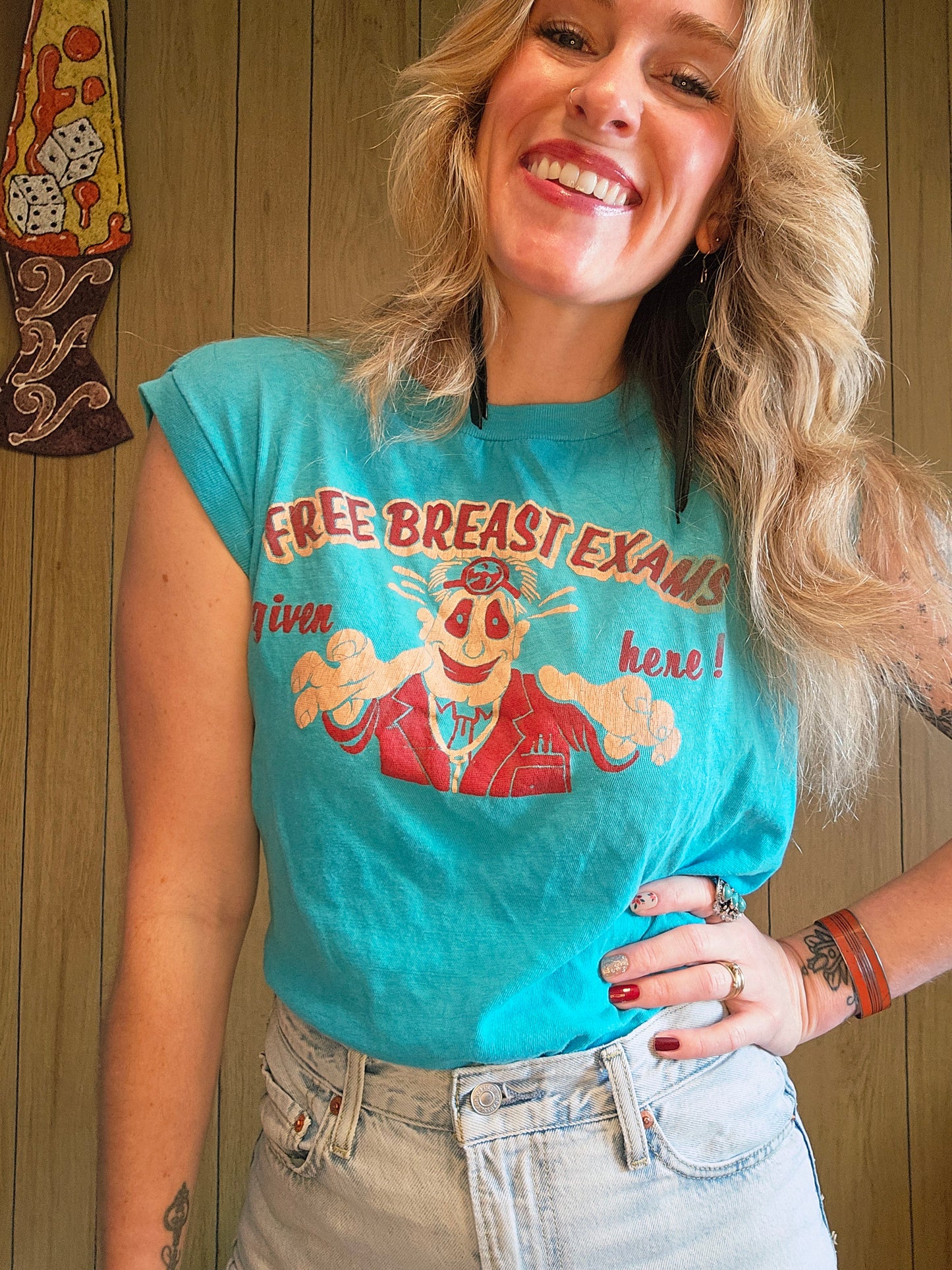 70s Novelty Free Breast Exam Tee (S)