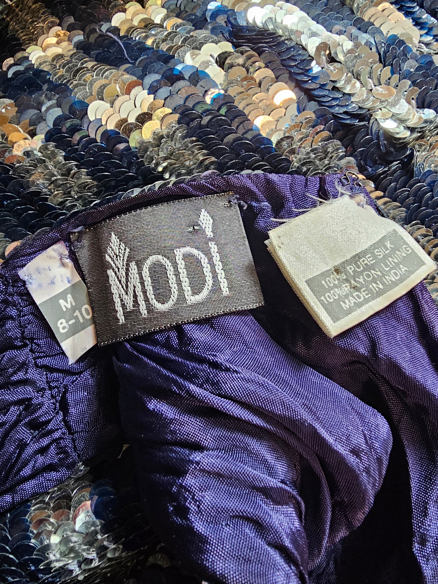 80s Modi Sequin Sleeveless Top (S/M)