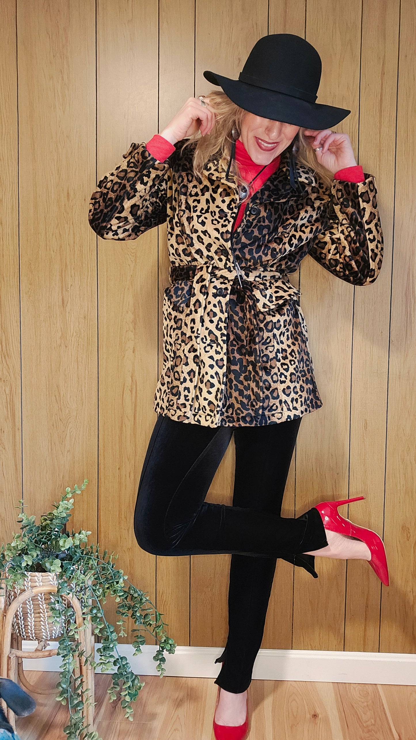 90s Mixit Leopard Coat (M)